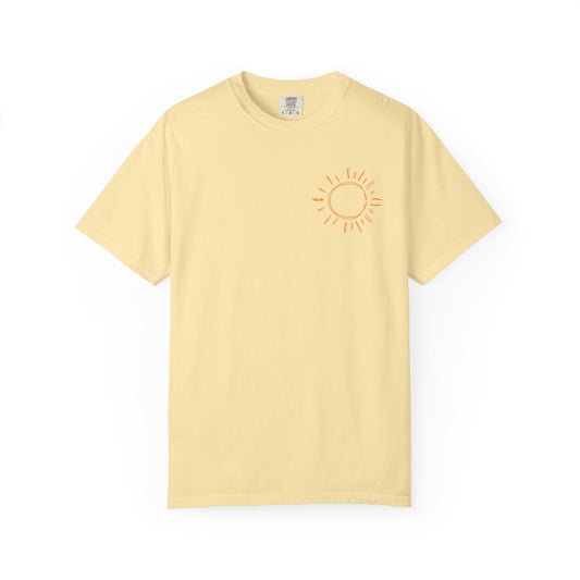 Sunshine State of Mind T-Shirt, Unisex Garment-Dyed Tee, Summer Vibe Shirt, Gift for Sunshine Lovers, Casual Wear, Retro Style