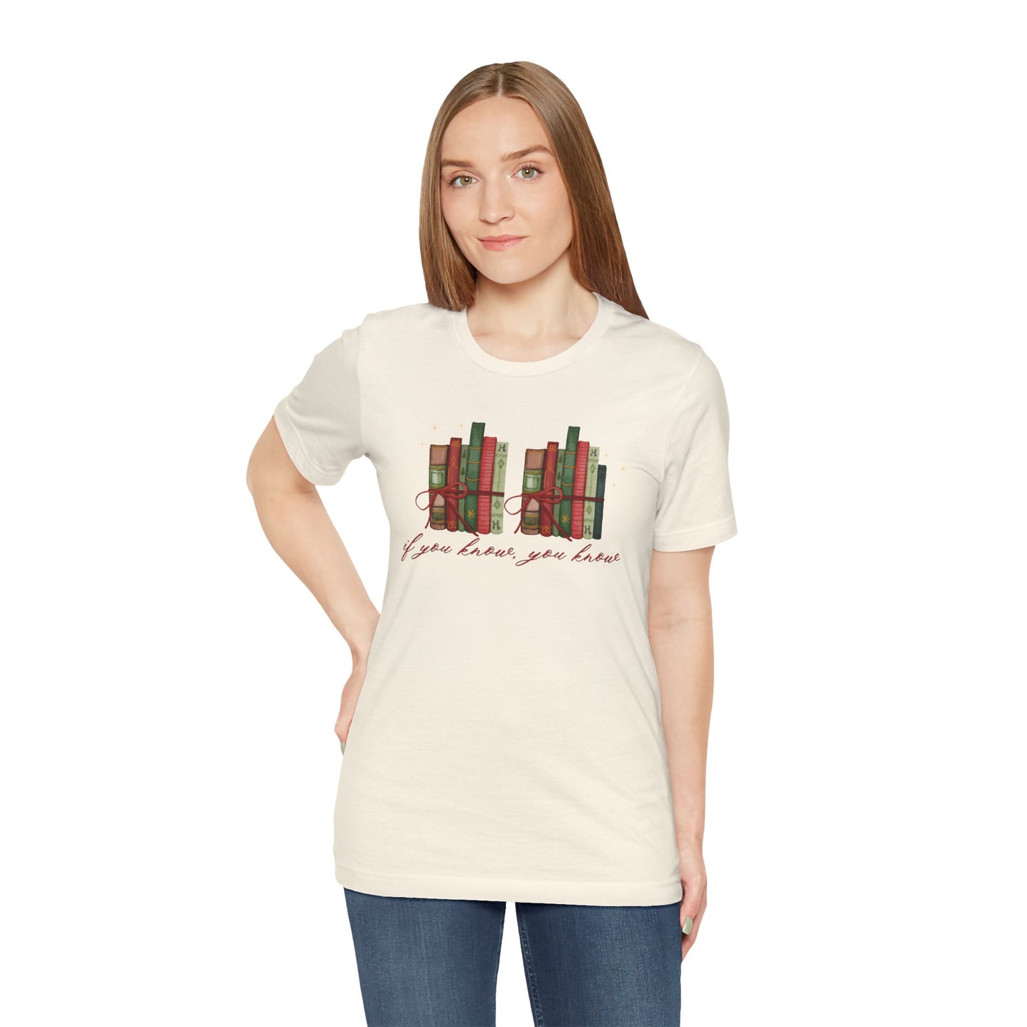 6-7 Books, "if you know you know"— Christmas Unisex T‑Shirt