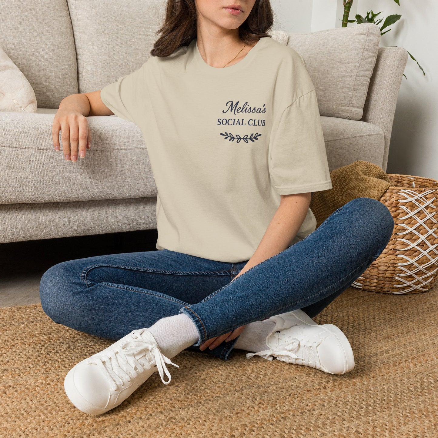 "Melissa's Social Club" Soft Feel T-Shirt — Personalized