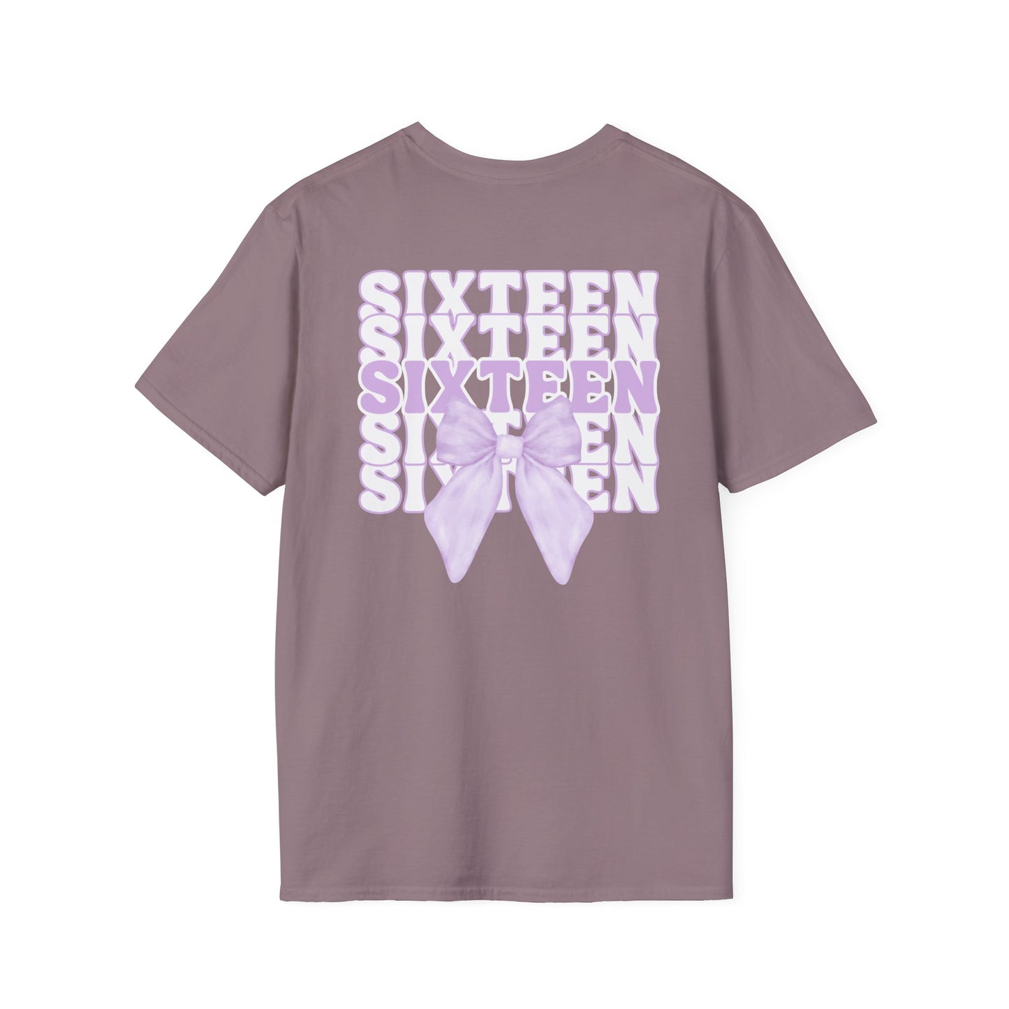 Sweet Sixteen Unisex Softstyle T-Shirt, Birthday Gift, Party Tee, Teen Fashion, Personalized
