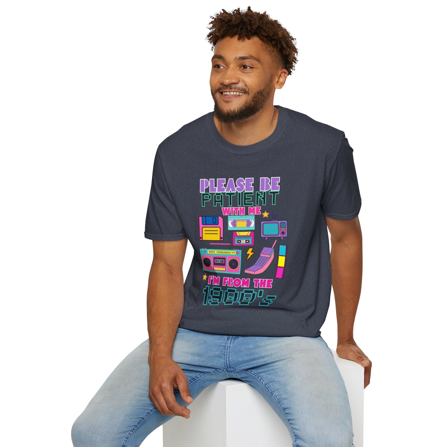 Retro 90's T-Shirt - Please Be Patient, Teacher Vintage- Unisex Graphic Tee