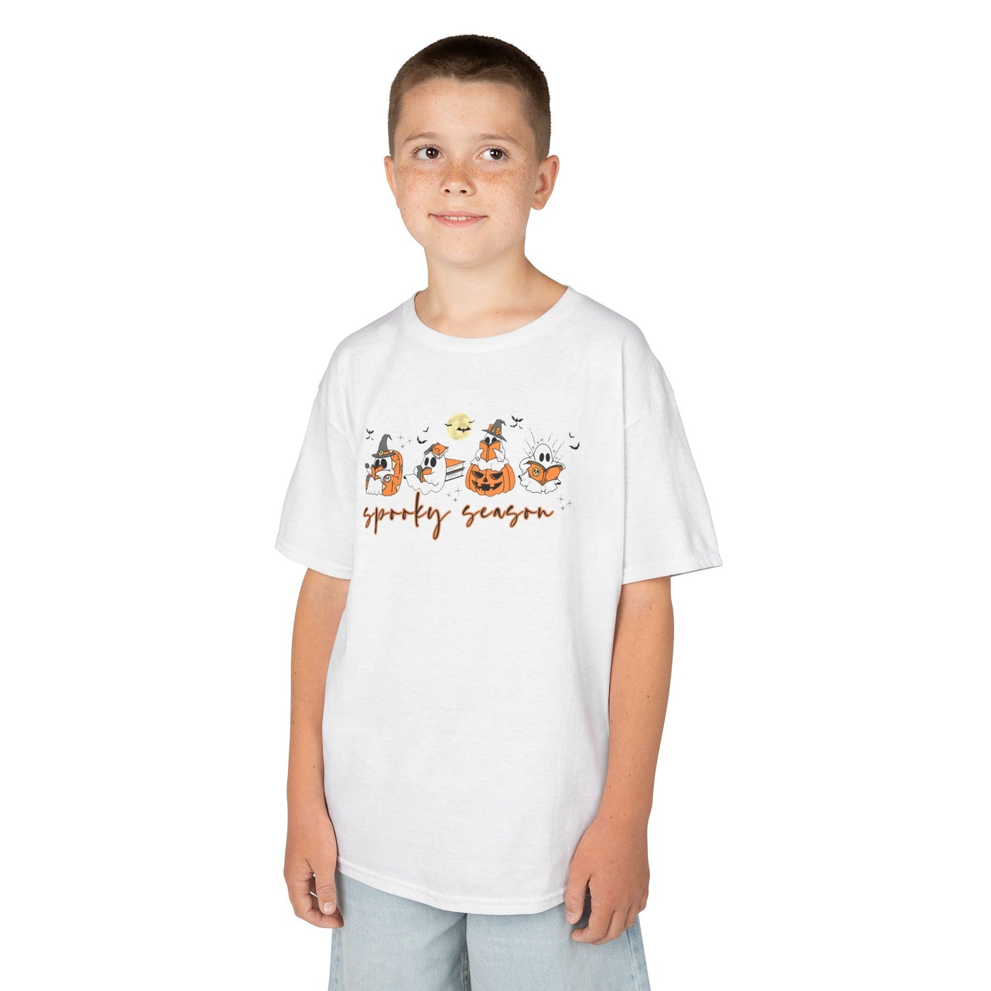 Spooky Season- Reading Ghosts- Halloween - Kids Cotton™ Tee