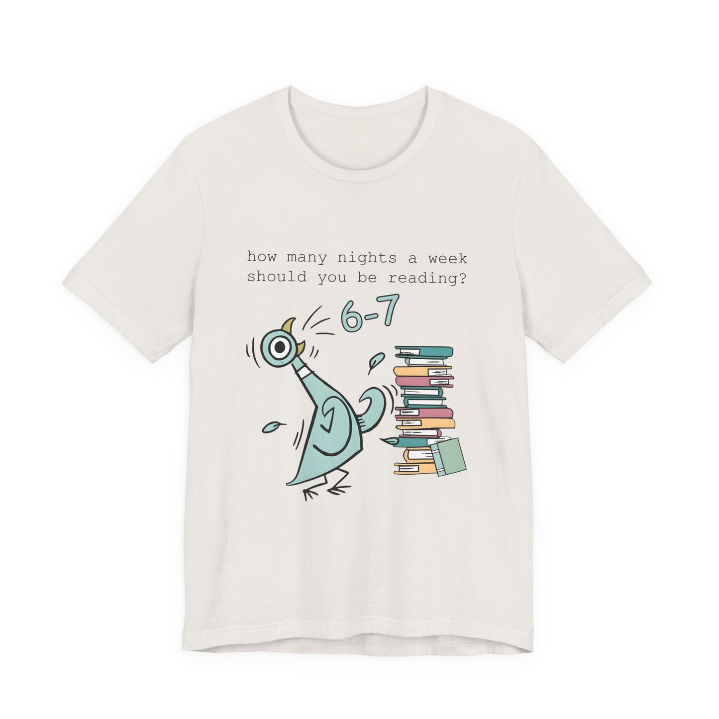 Pigeon Reading- 6 7 — Teacher Unisex T‑Shirt