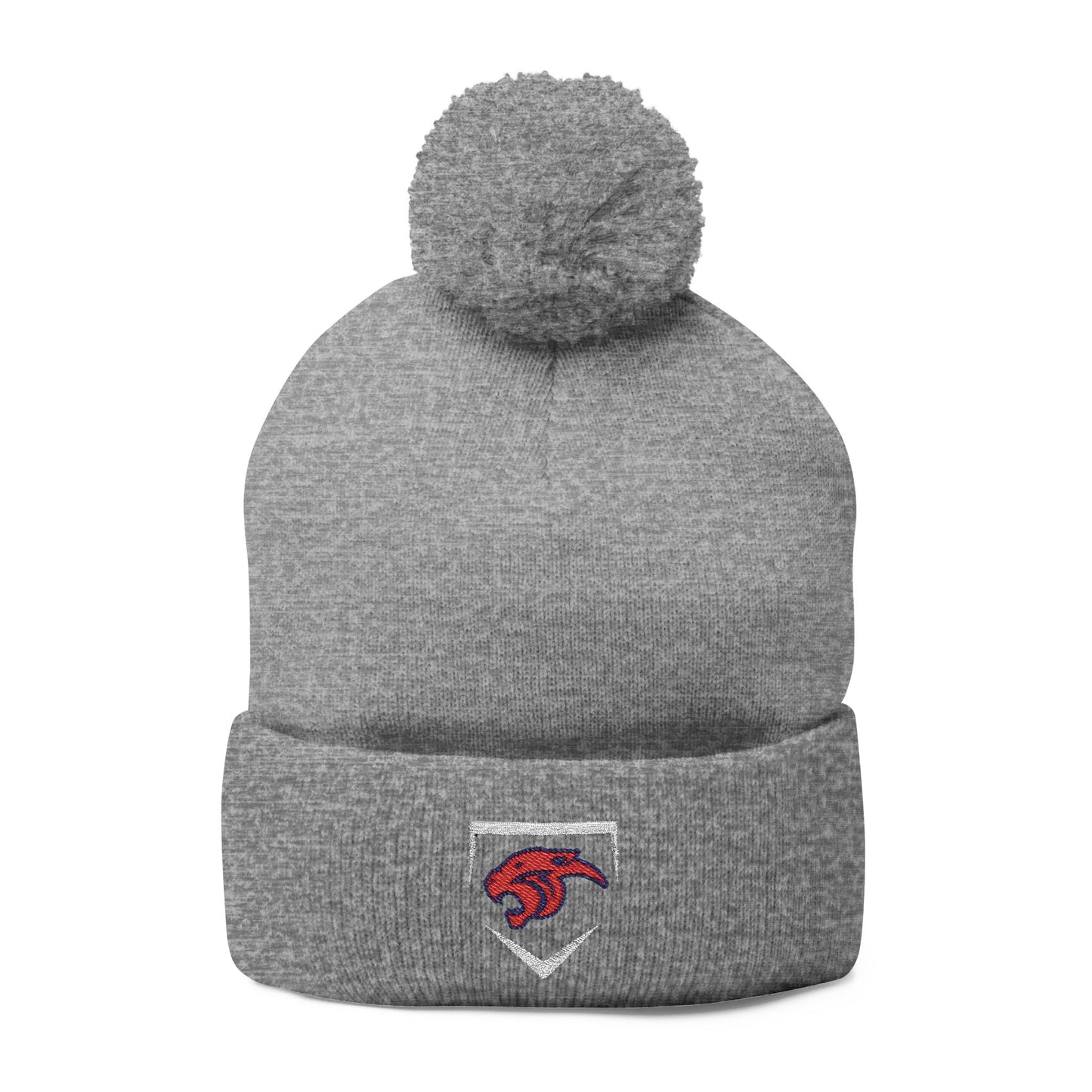 MP Baseball Embroidered Pom-Pom Knit Cap — Diamond Club