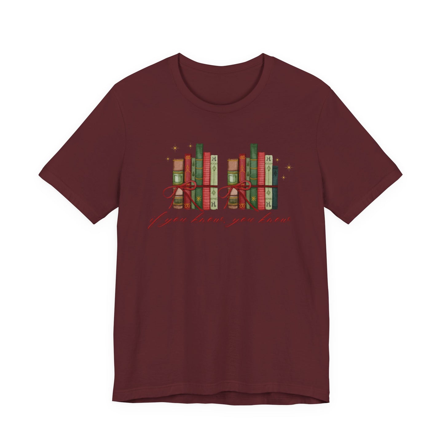 6-7 Books, "if you know you know"— Christmas Unisex T‑Shirt