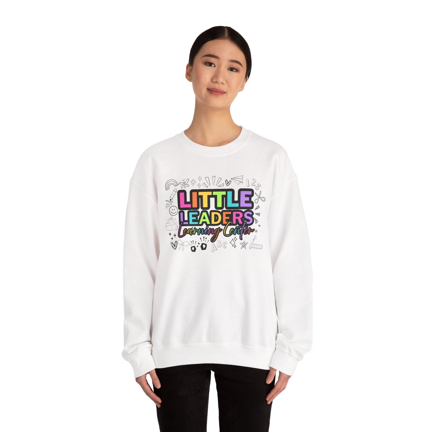 Little Leaders Doodle Colorful Crewneck Sweatshirt