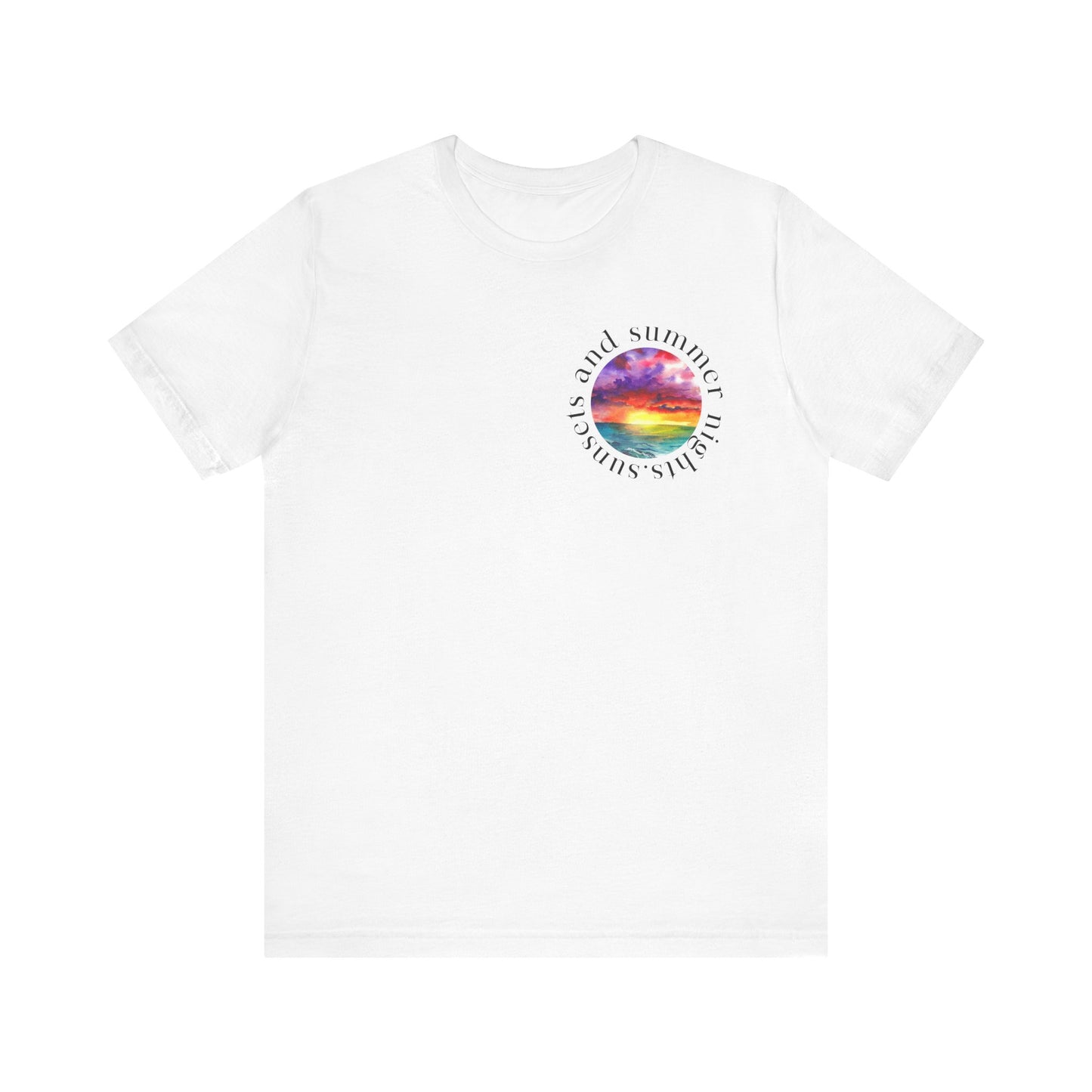 Sunset Lovers Tee, Summer Vibes T-Shirt, Unisex Graphic Tee, Beach Sunset Shirt