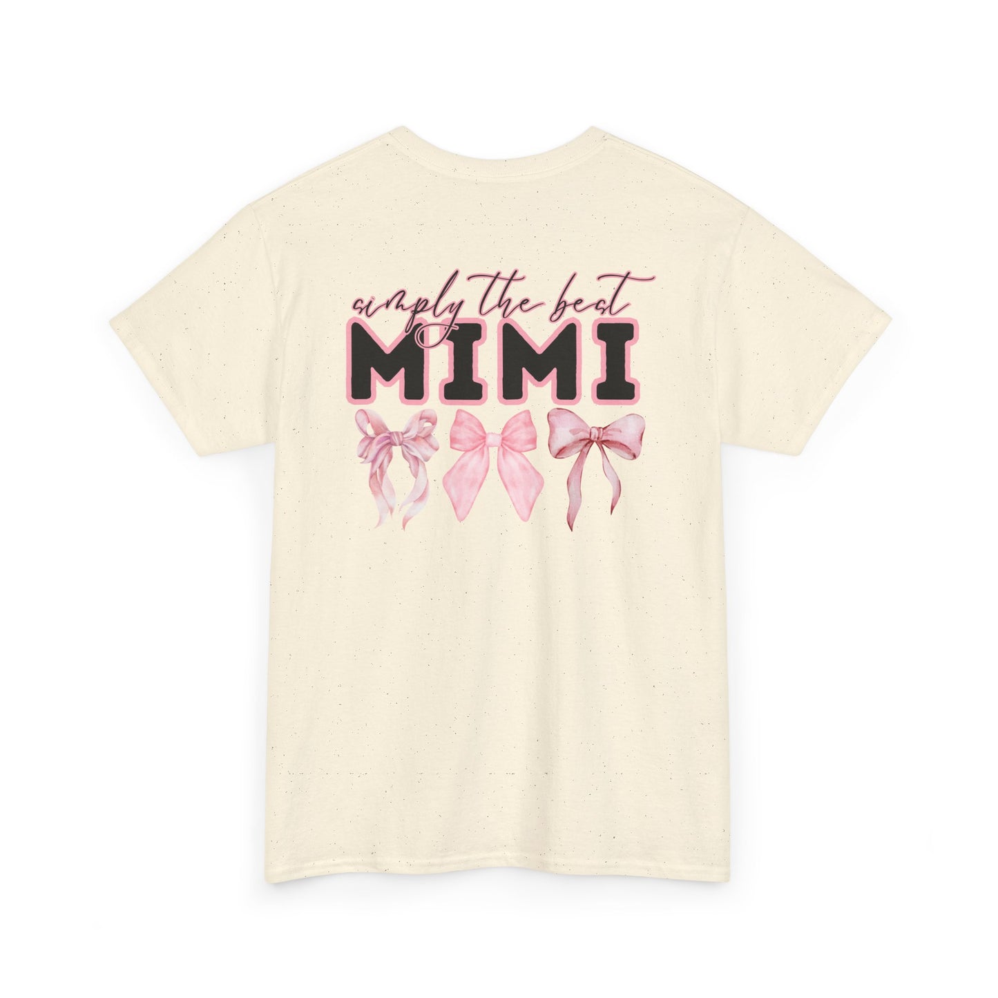 Mimi est 2026 Pink Bow Unisex Heavy Cotton Tee - Mother's Day