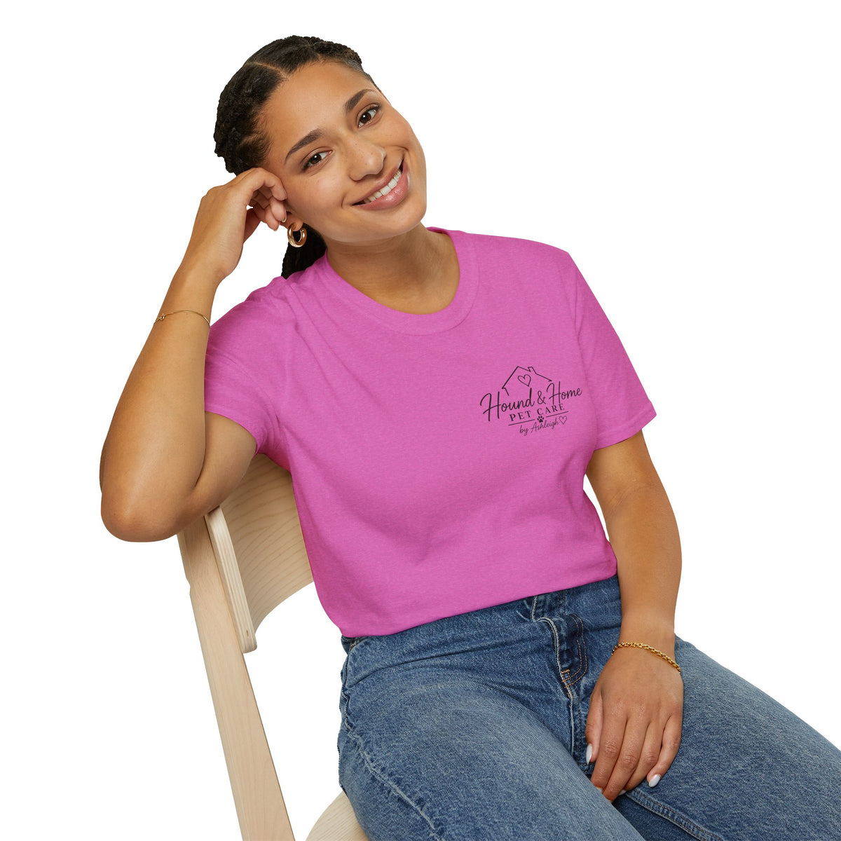 Hound & Home "Stay Pawsitive" — T-Shirt
