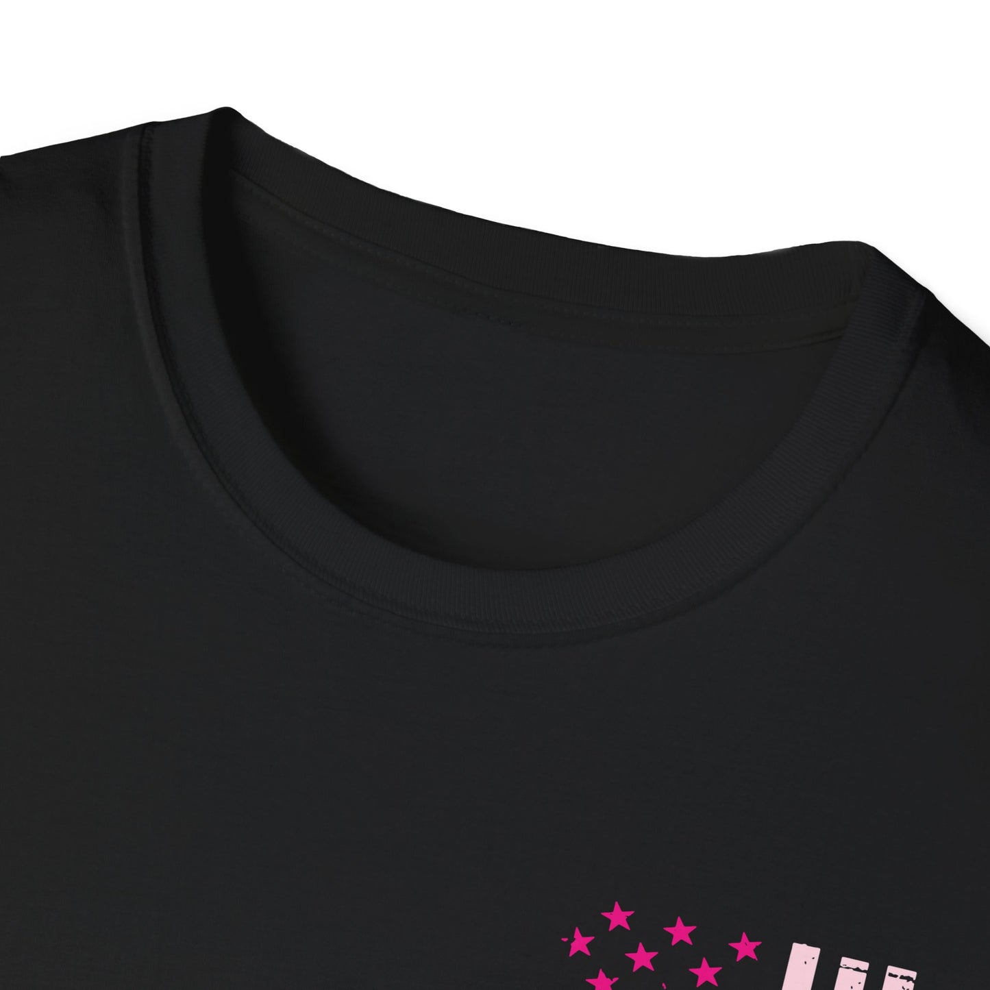 Breast Cancer Flag Awareness Tee, Unisex Softstyle T-Shirt