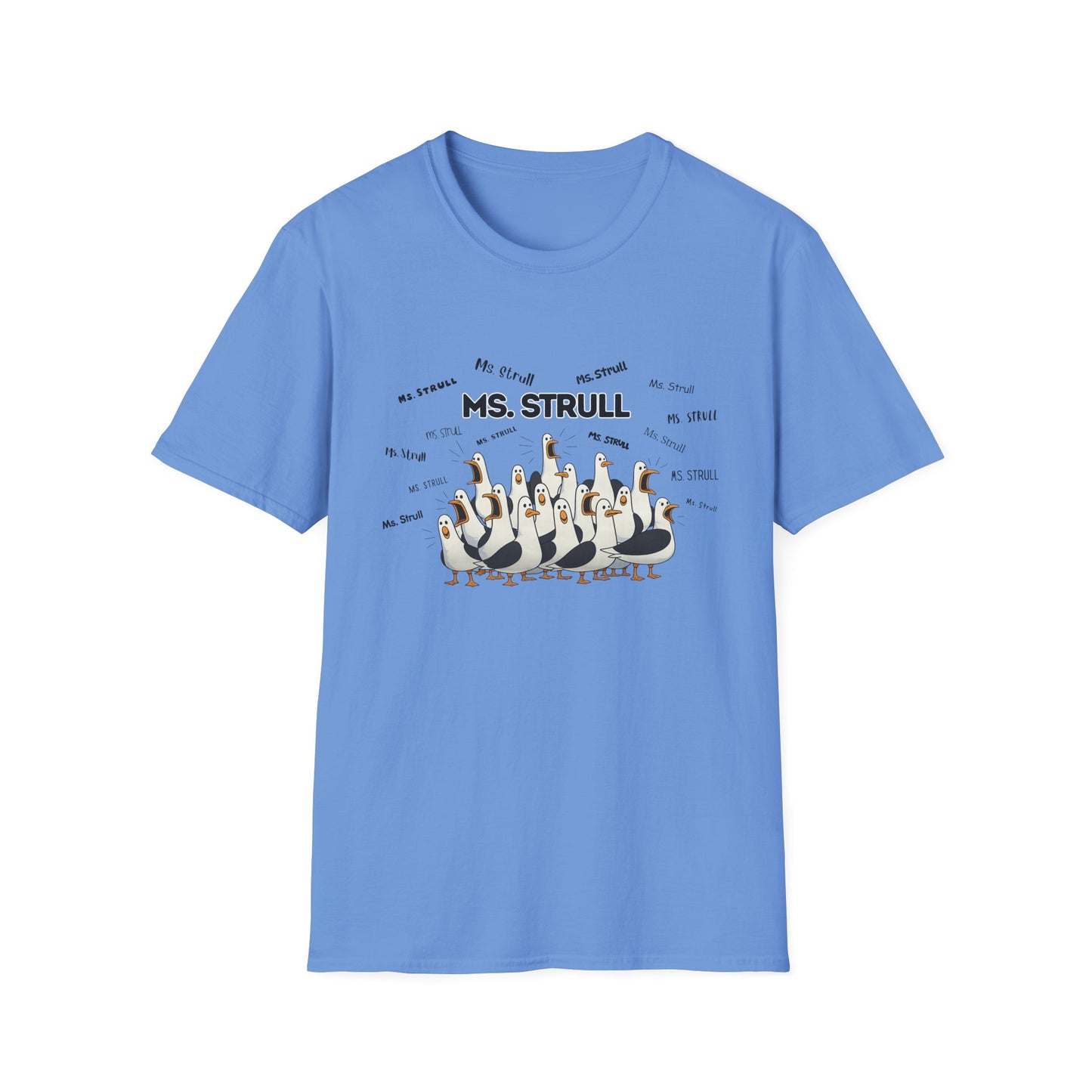 Ms. Strull - Seagull Crew Graphic T-Shirt — Personalized