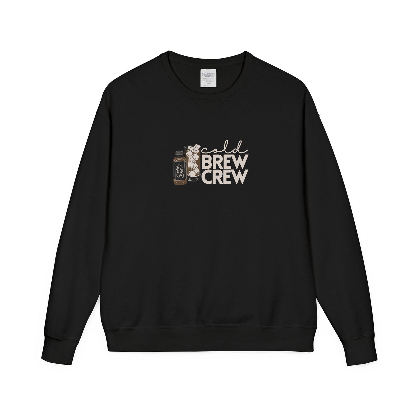 Cold Brew Crew Garment Dyed Sweatshirt, Coffee Lovers Apparel