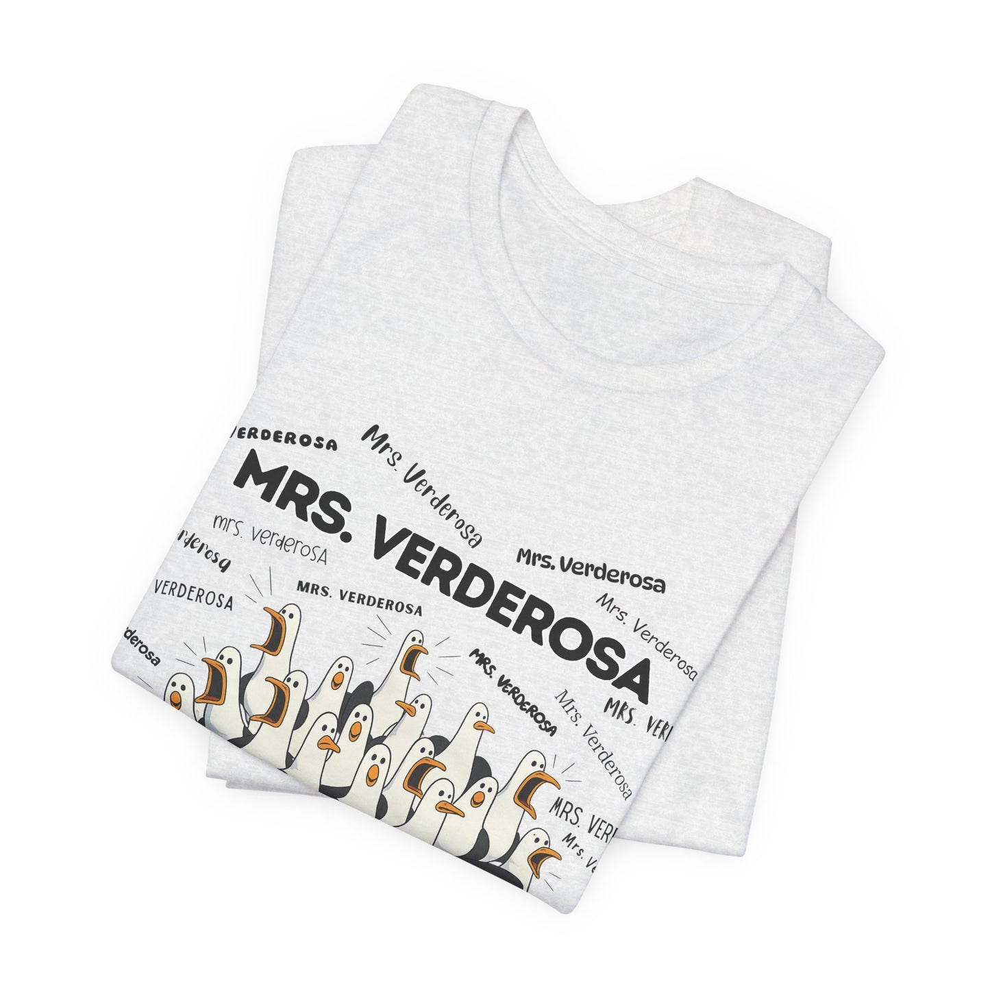 Mrs. Verderosa Penguin Choir T-Shirt — Funny Teacher Personalized Tee
