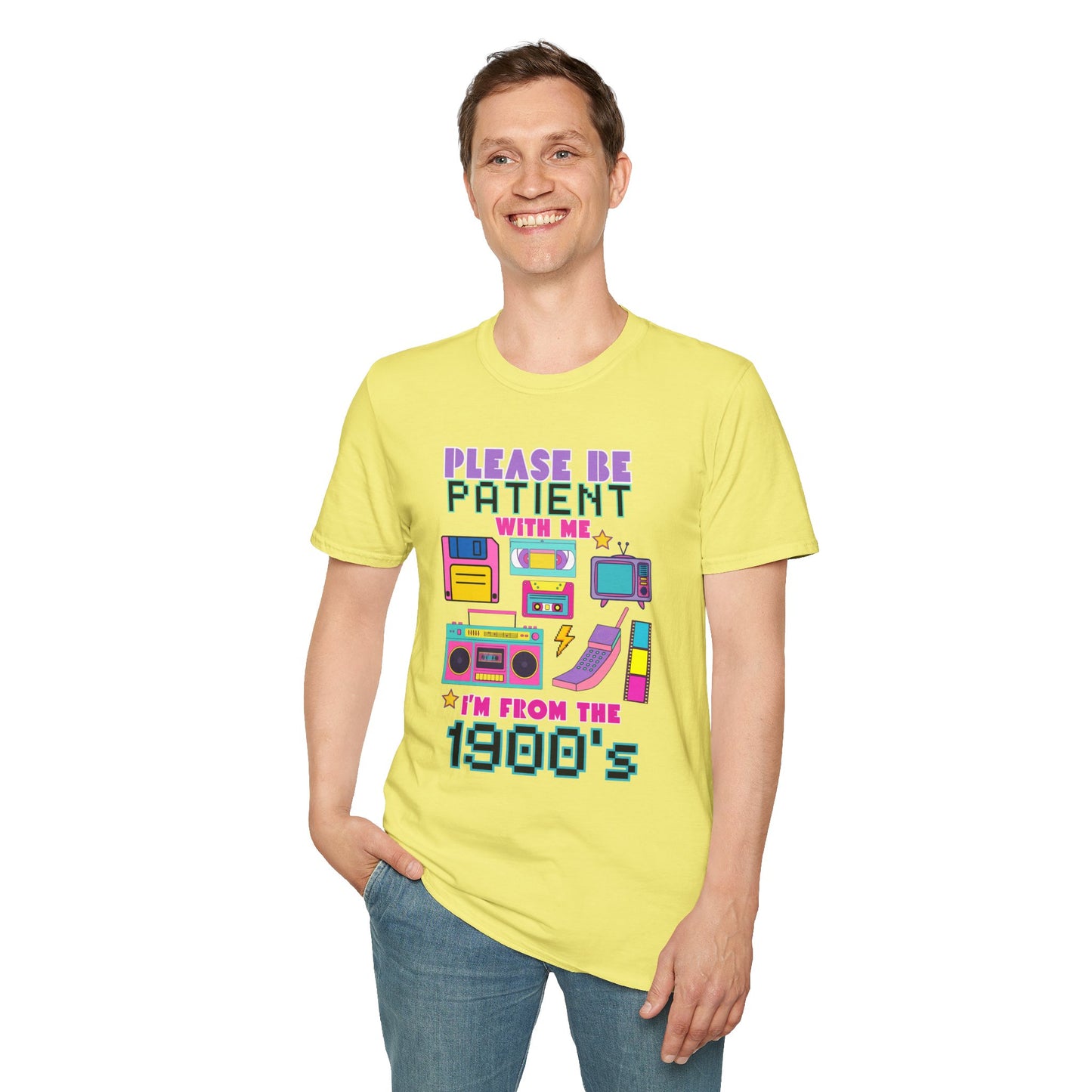 Retro 90's T-Shirt - Please Be Patient, Teacher Vintage- Unisex Graphic Tee