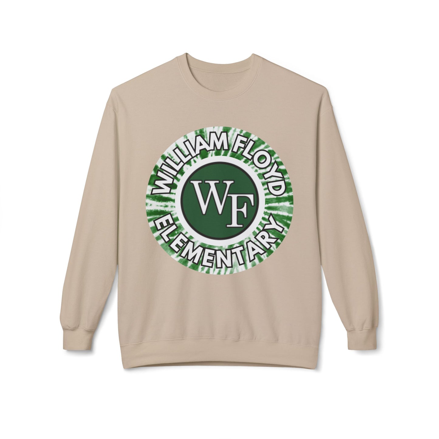 WFE Tie Dye Logo- Fleece Crewneck Sweatshirt