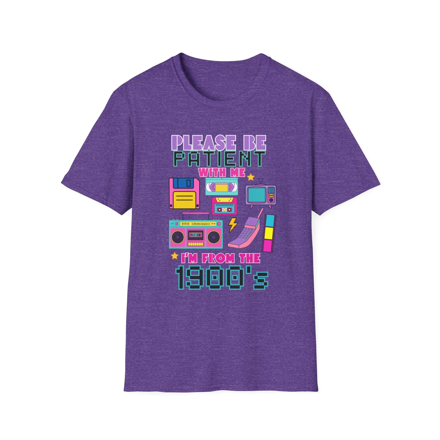 Retro 90's T-Shirt - Please Be Patient, Teacher Vintage- Unisex Graphic Tee