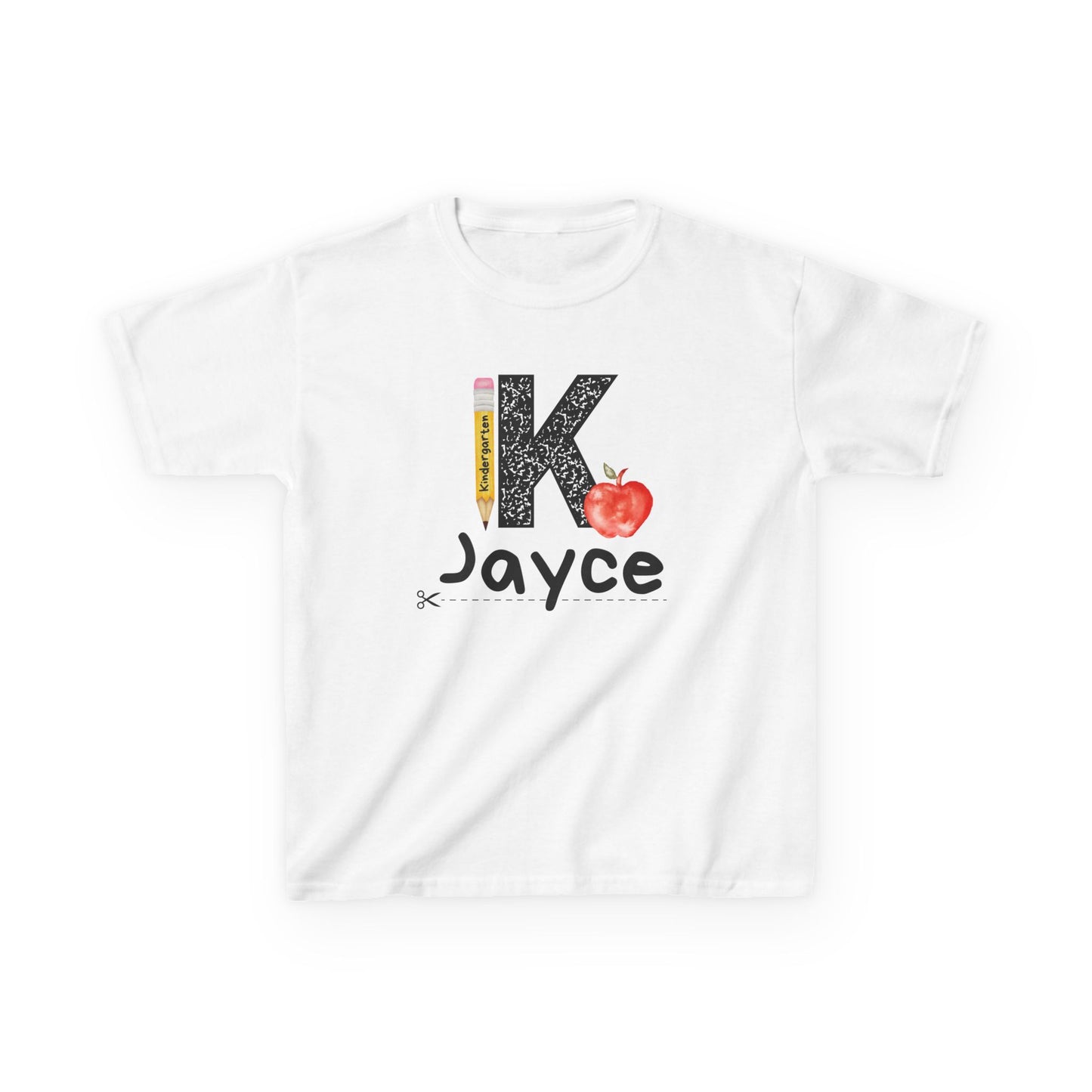 Jayce- Kindergarten- Personalized Kids Tee - Back to School