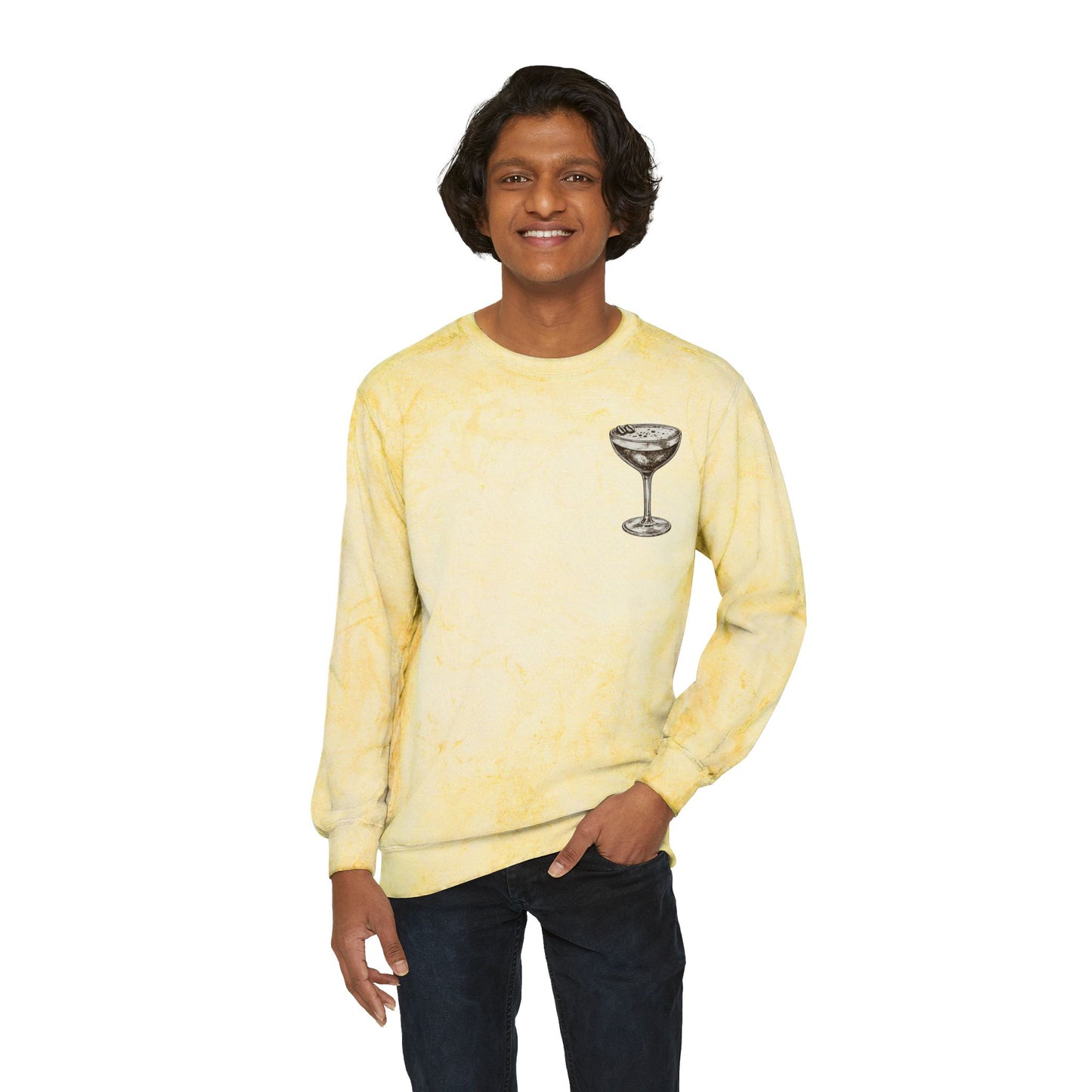 "Just a Girl Who Loves Espresso Martinis" Tie-Dye Crewneck- Summer