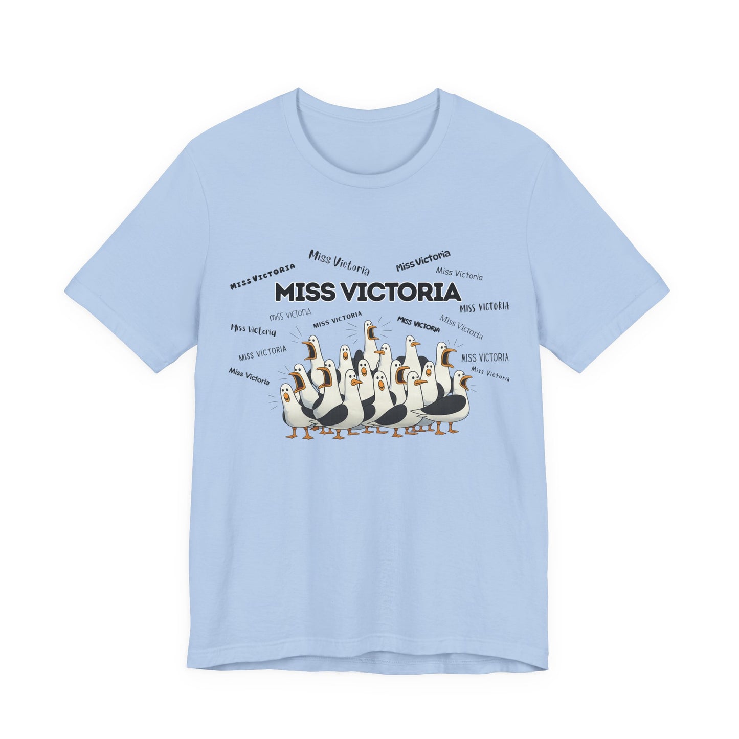 Miss Victoria- Penguin Choir T-Shirt — Funny Teacher Personalized Tee
