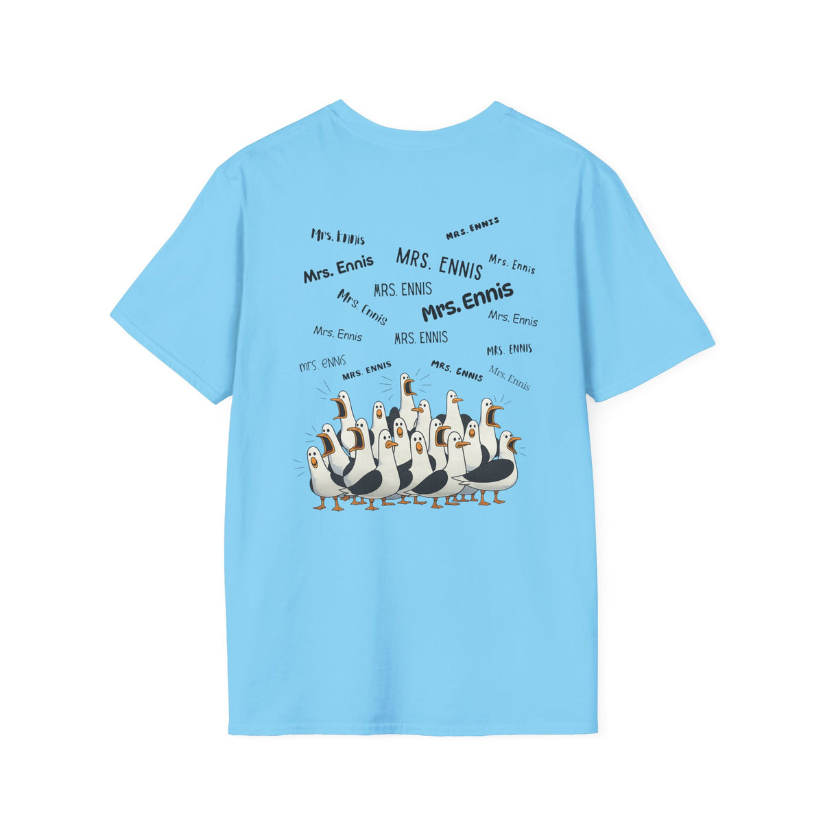 Mrs. Ennis- Seagull Crew Graphic T-Shirt — Personalized