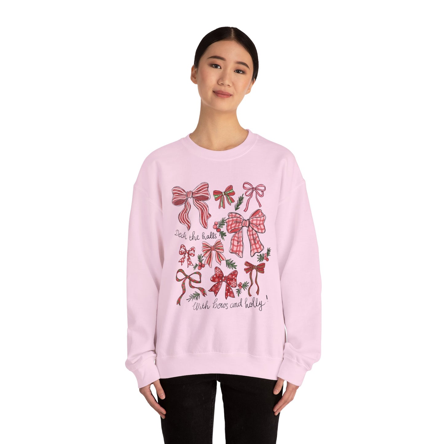 Holly Jolly Bows Christmas Crewneck