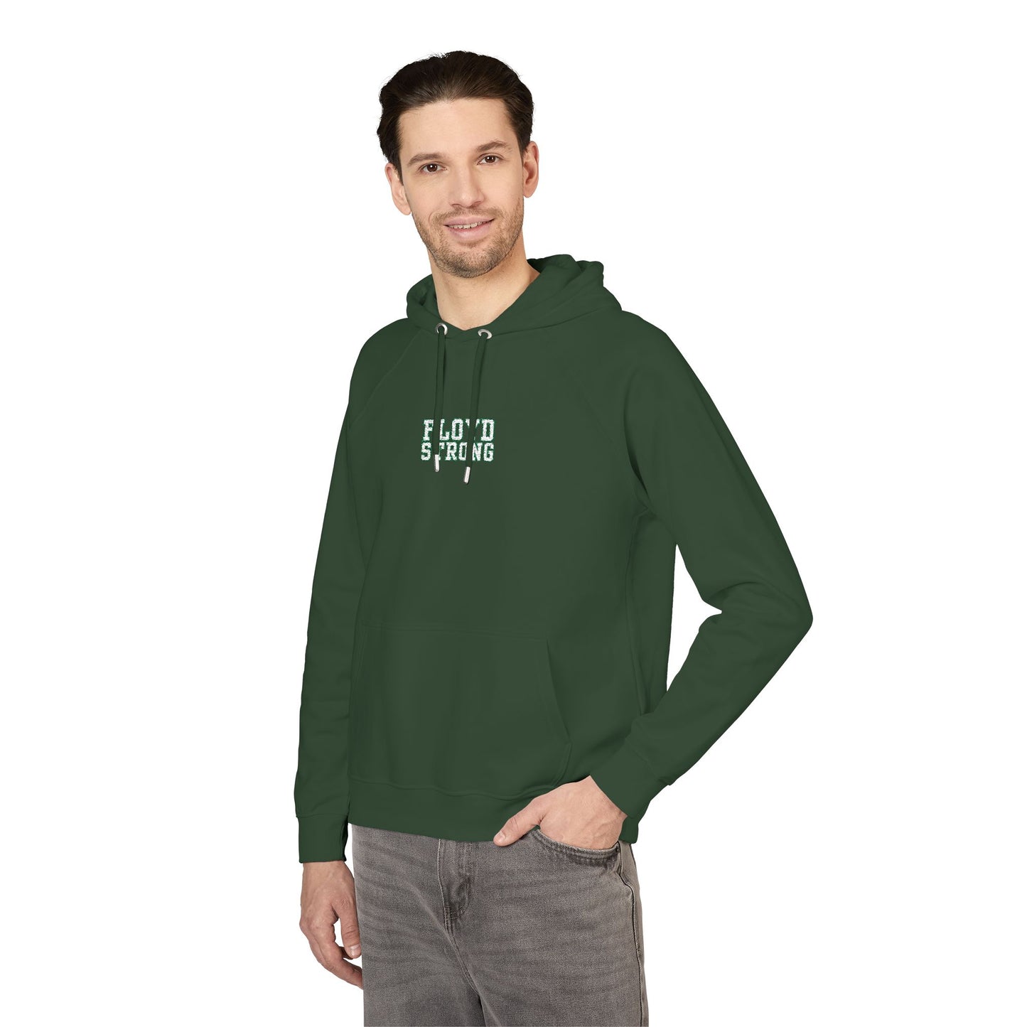 FLOYD STRONG Embroidered 'Plant Friend' Eco Raglan Hoodie