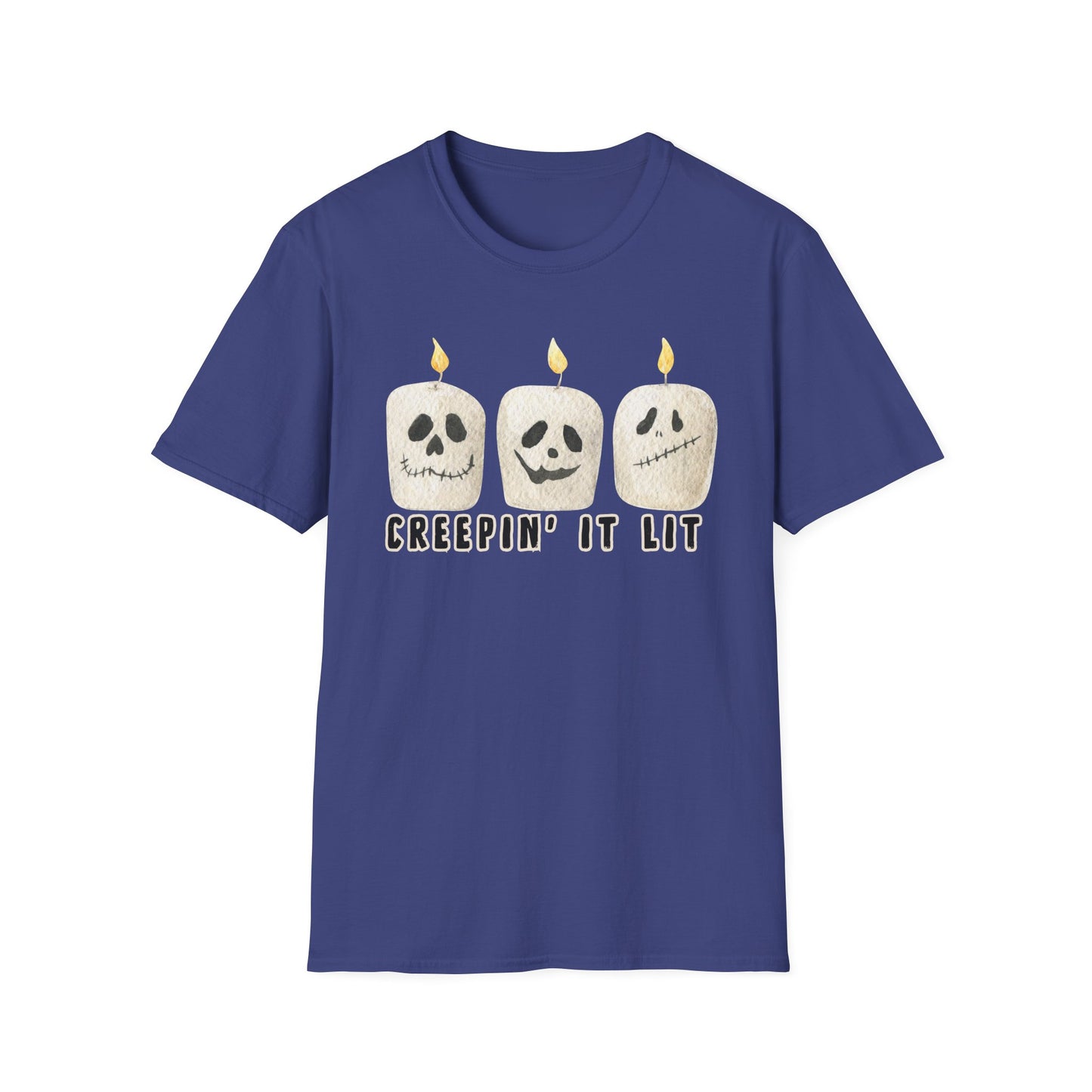 Creepin' it Lit Halloween Themed T-Shirt- Unisex Softstlye