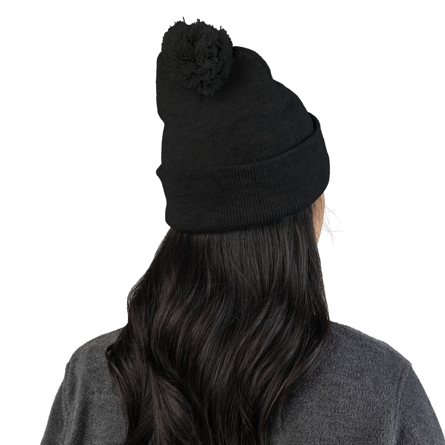 Stair Flair Embroidered Pom-Pom Knit Beanie- Personalized