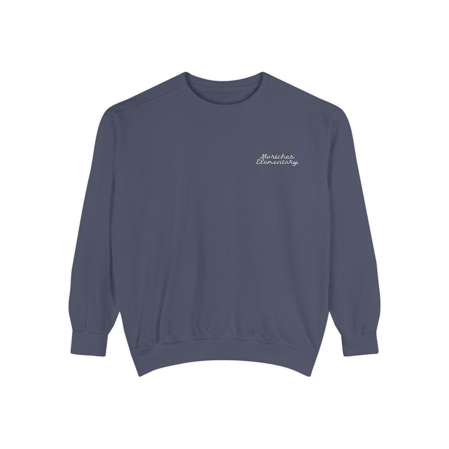 Moriches Elementary Embroidered Garment-Dyed Unisex Sweatshirt