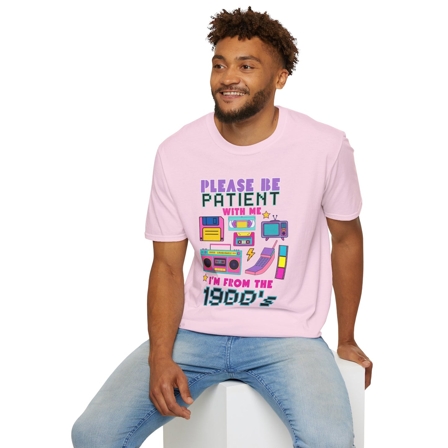 Retro 90's T-Shirt - Please Be Patient, Teacher Vintage- Unisex Graphic Tee