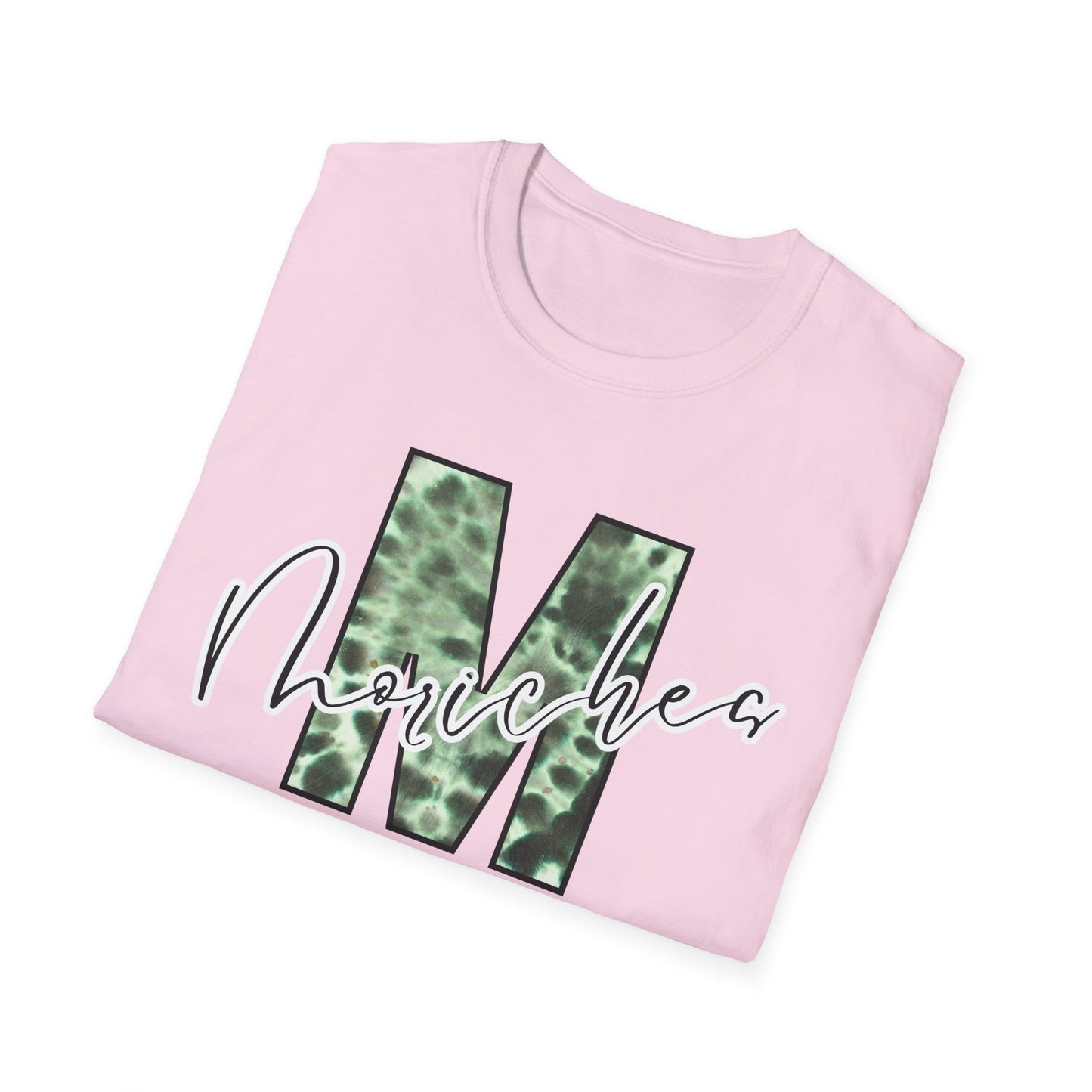 Tie Dye Moriches Stylish Unisex Softstyle T-Shirt with Moriches Design