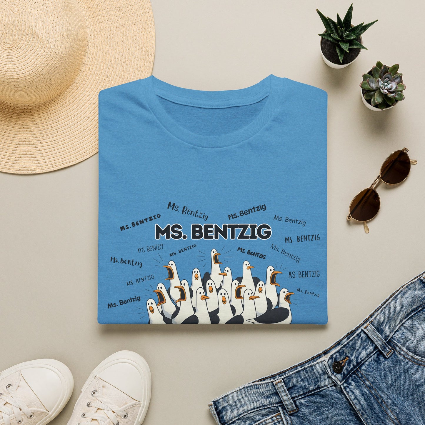 Ms. Bentzig - Seagull Crew Graphic T-Shirt — Personalized