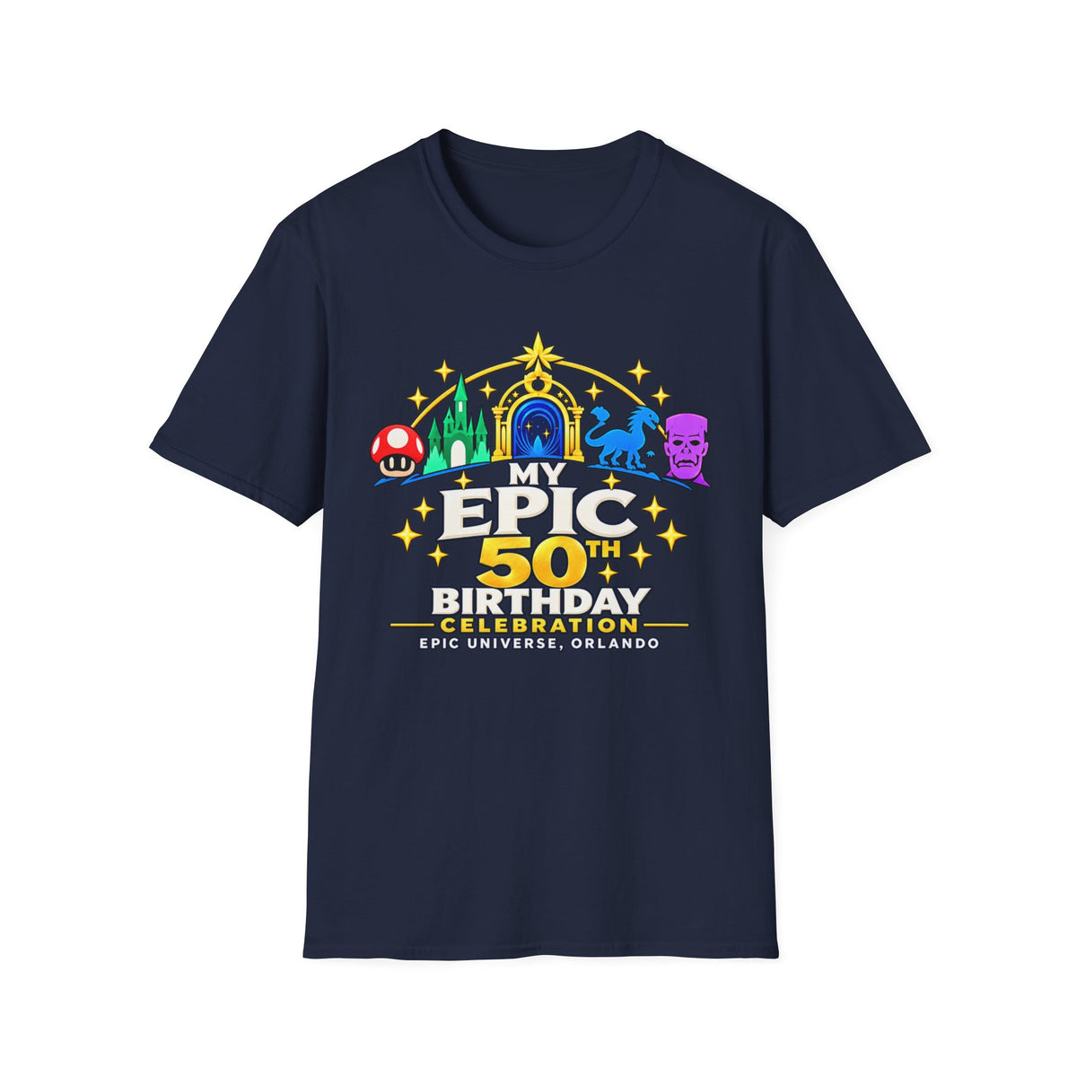 My Epic 50th Birthday Celebration T-Shirt- Personalized