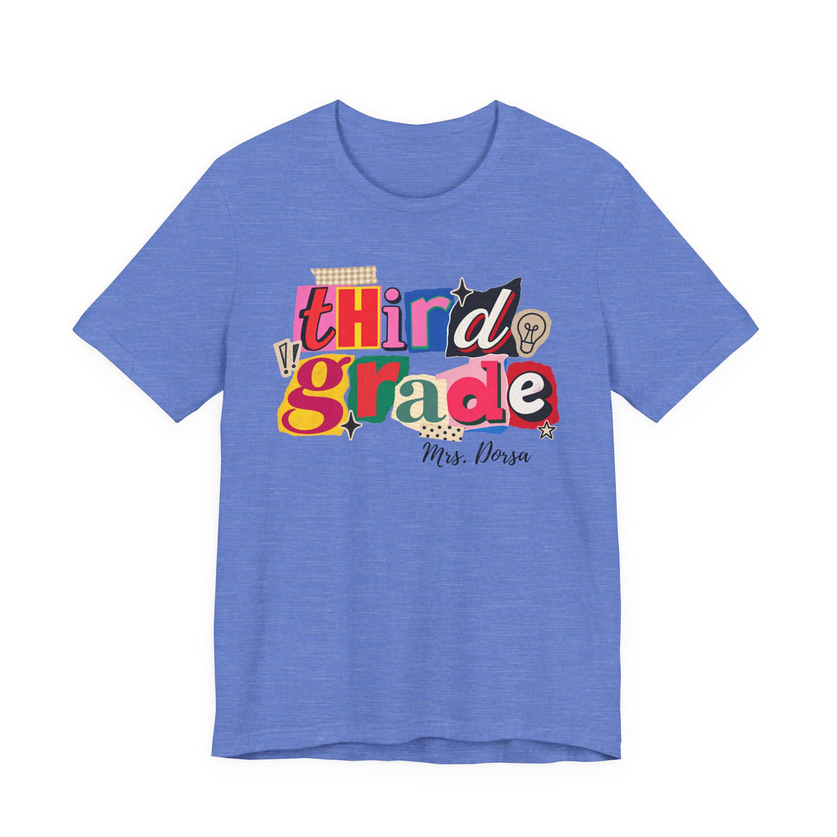 Dorsa- Third Grade Teacher T-Shirt – Personalized