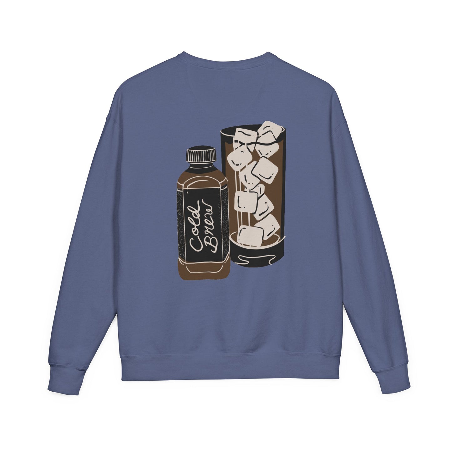 Cold Brew Crew Garment Dyed Sweatshirt, Coffee Lovers Apparel