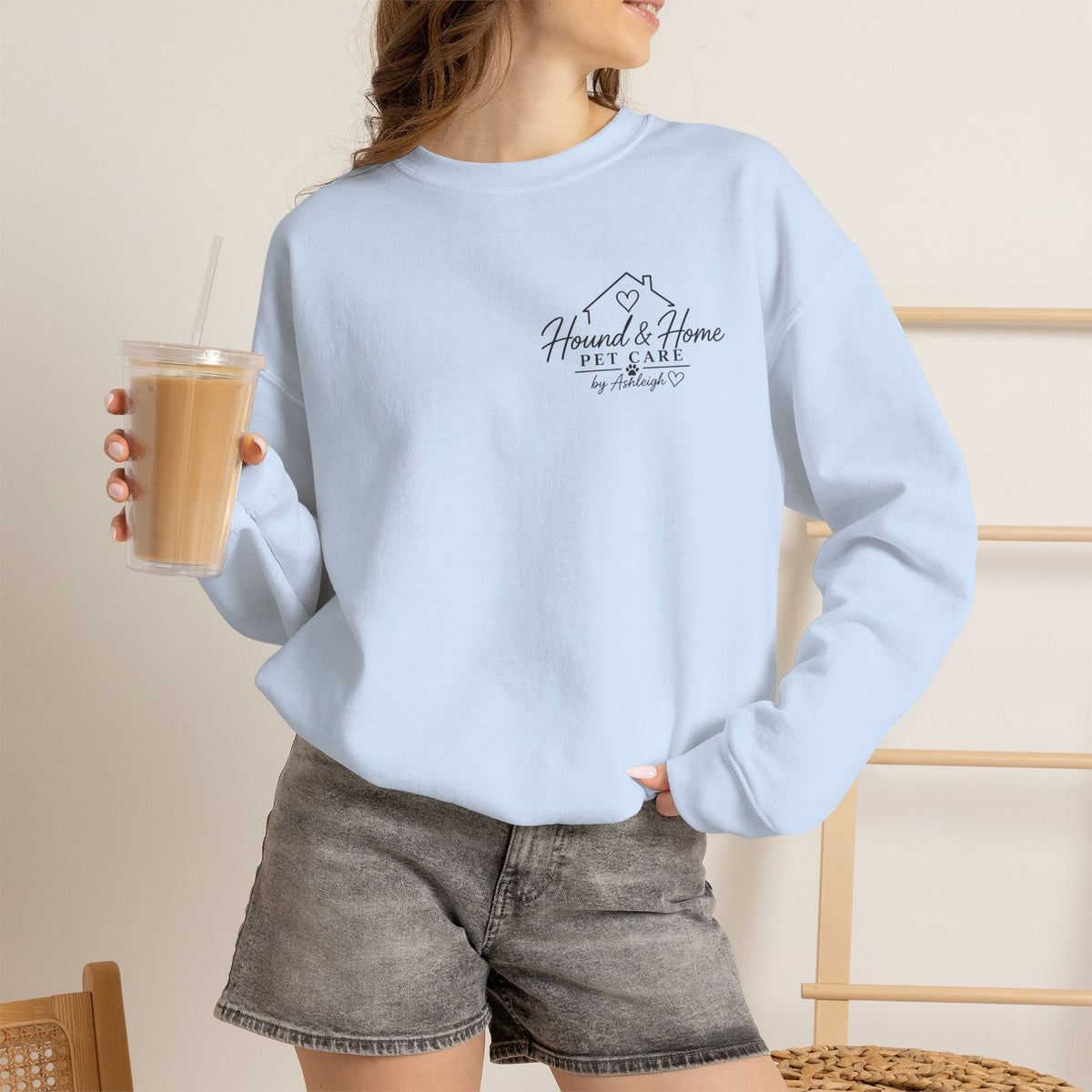 Hound + Home "Stay Pawsitive" —  Crewneck