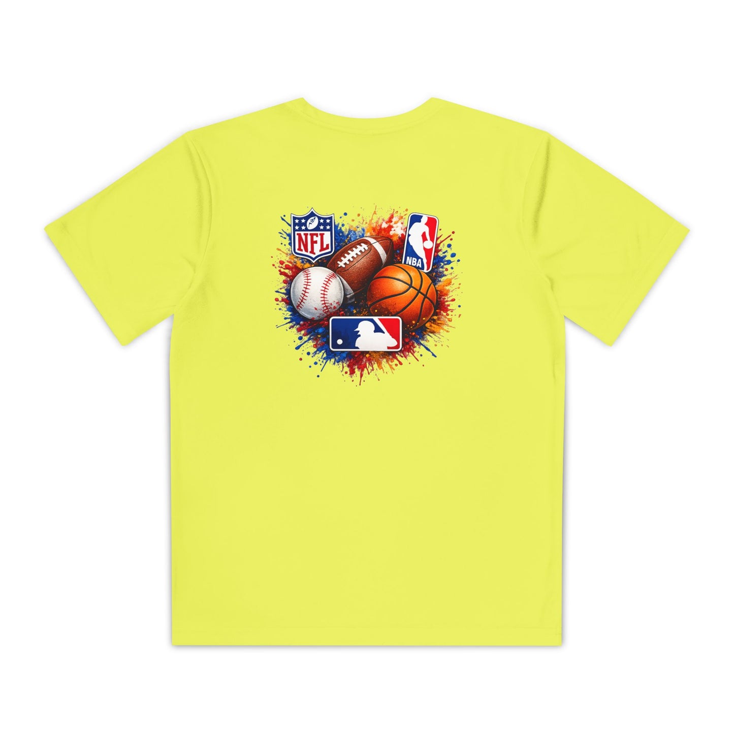 Multi-Sport Splash Design (Football, Baseball, Basketball)- Personalized