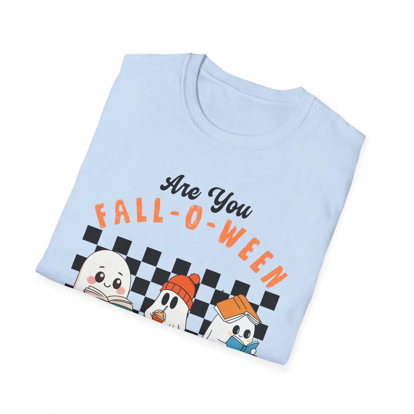 Whimsical Fall-O-Ween Teacher T-Shirt - Holiday- Softstyle Unisex Tee