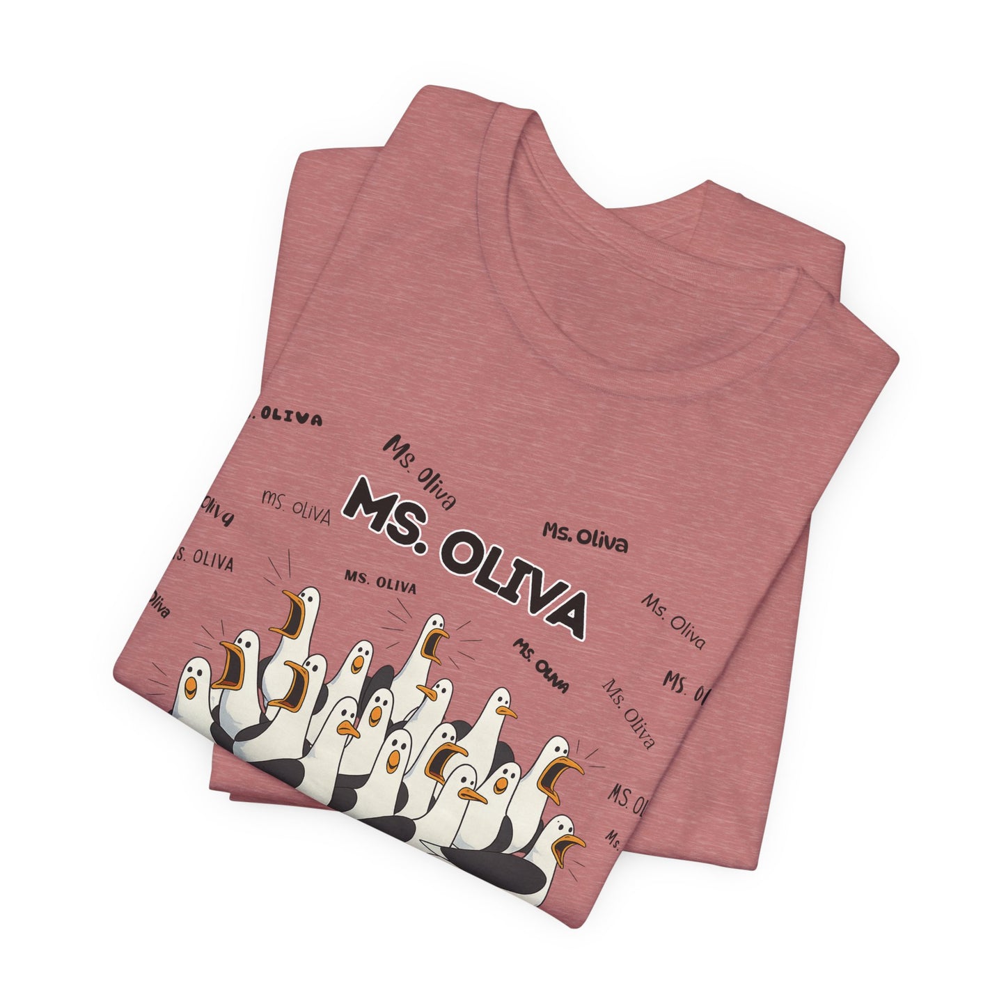 Ms. Oliva- Penguin Choir T-Shirt — Funny Teacher Personalized Tee