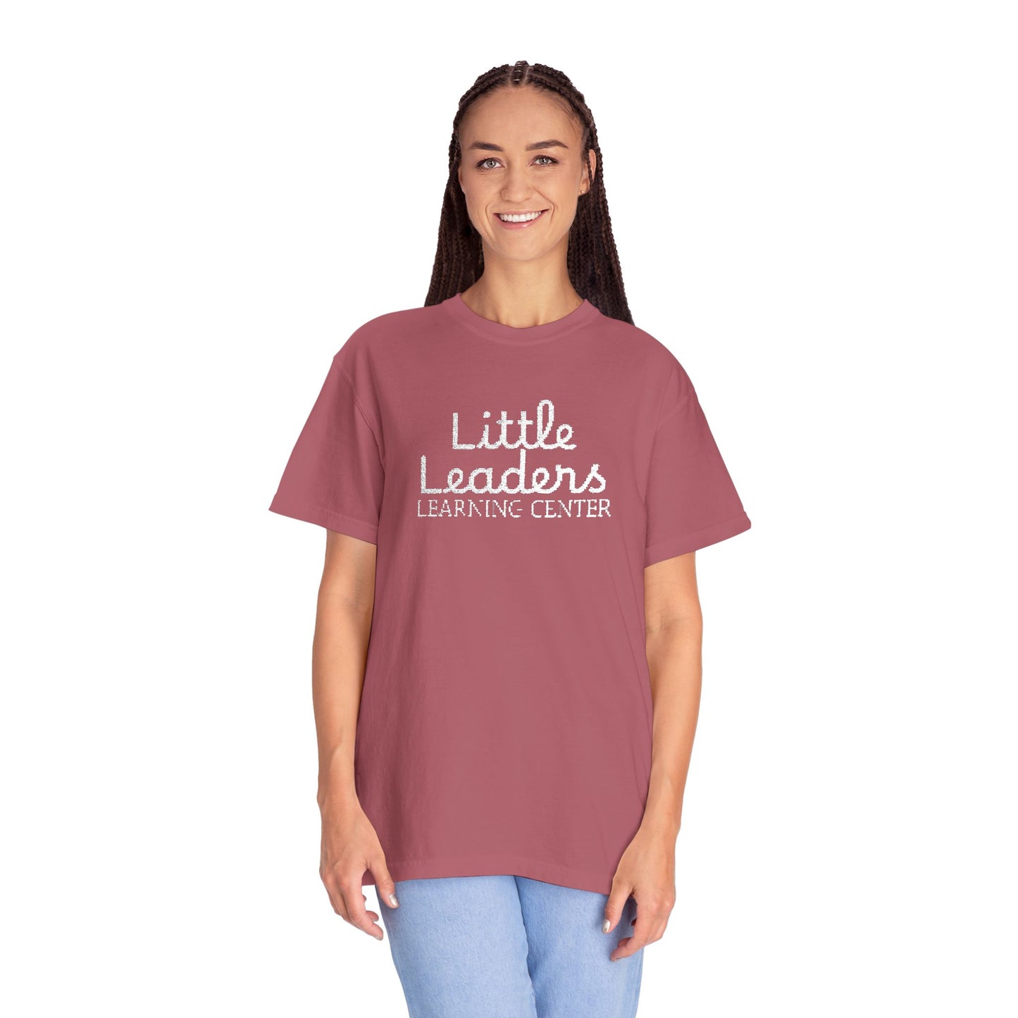 Little Leaders Full Embroidered Unisex Garment-Dyed T-Shirt