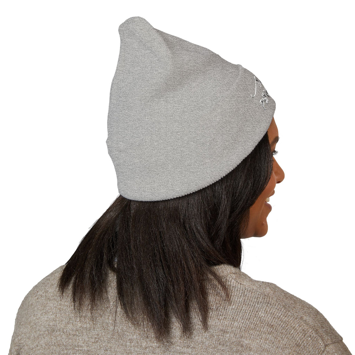 Hound and Home- "Stay Pawsitive" Embroidered Beanie