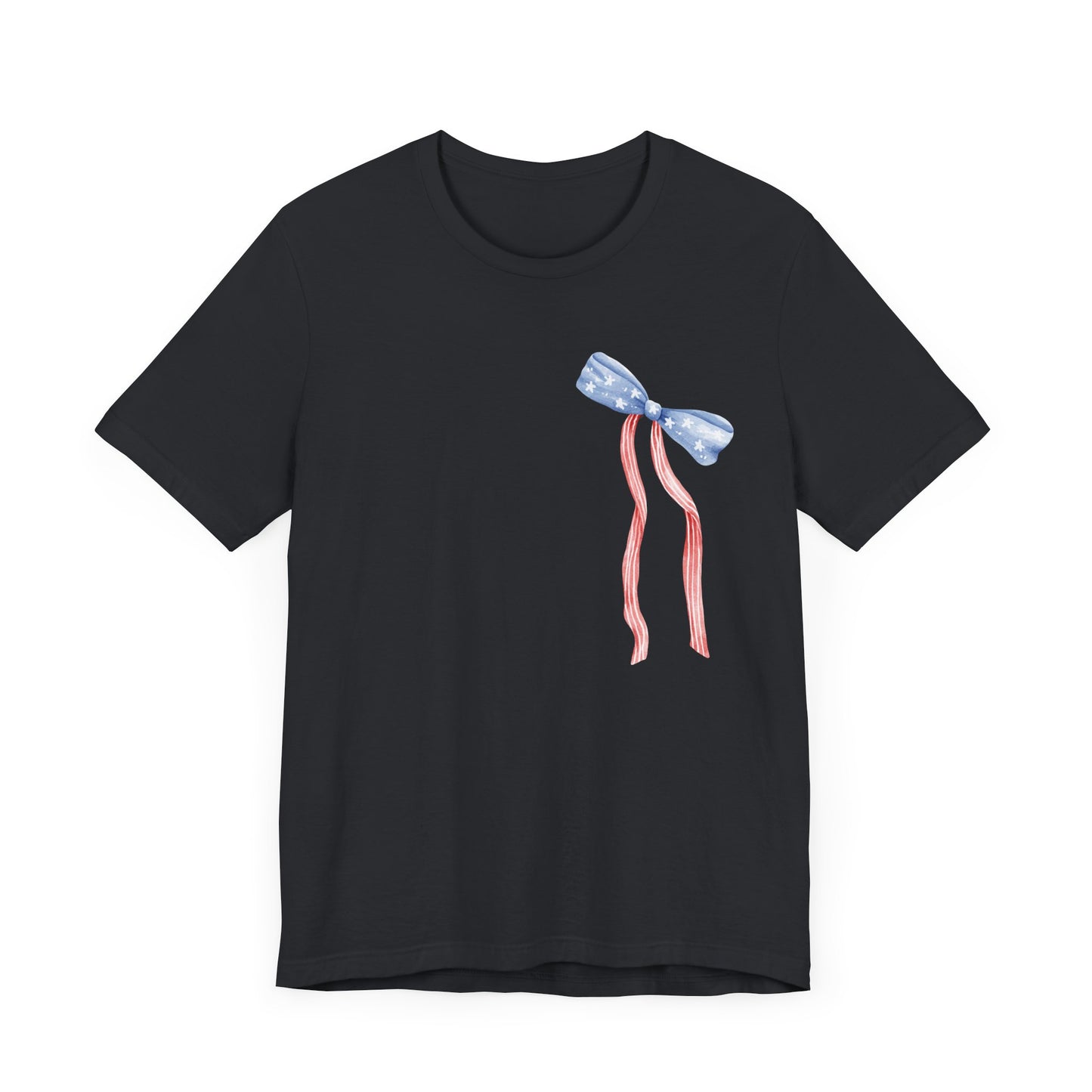 Land of the Free Tee with Bow | Perfect for all of America's Holidays