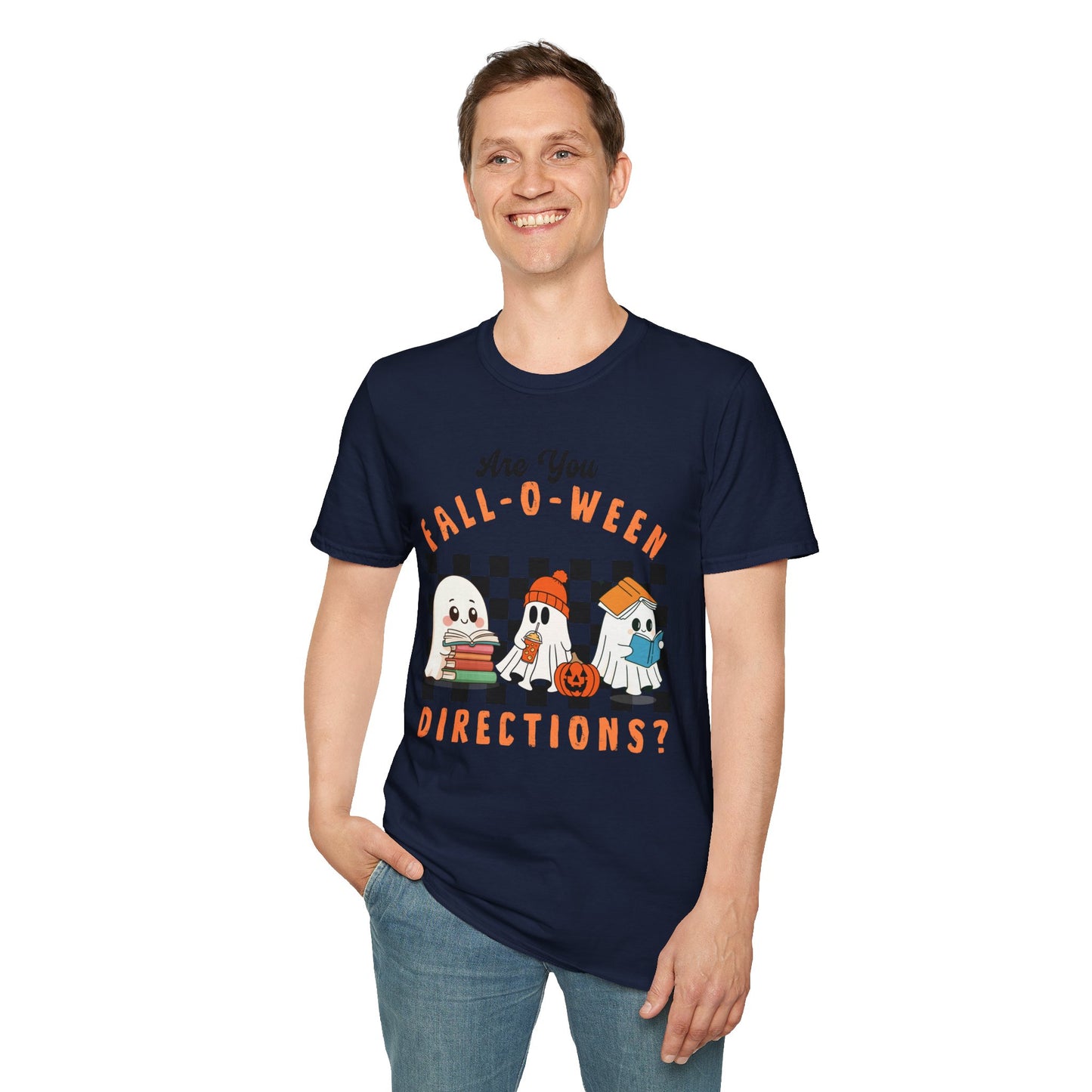 Whimsical Fall-O-Ween Teacher T-Shirt - Holiday- Softstyle Unisex Tee