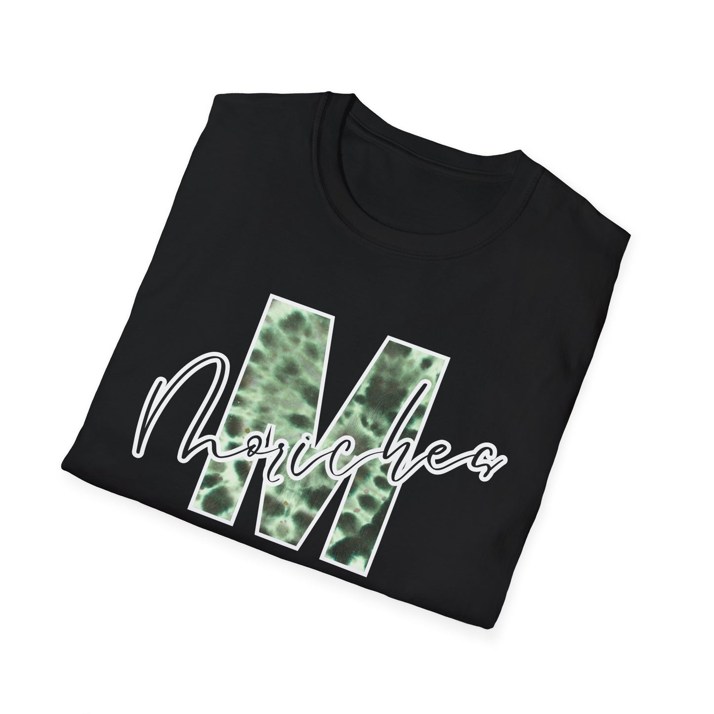 Tie Dye Moriches Stylish Unisex Softstyle T-Shirt with Moriches Design