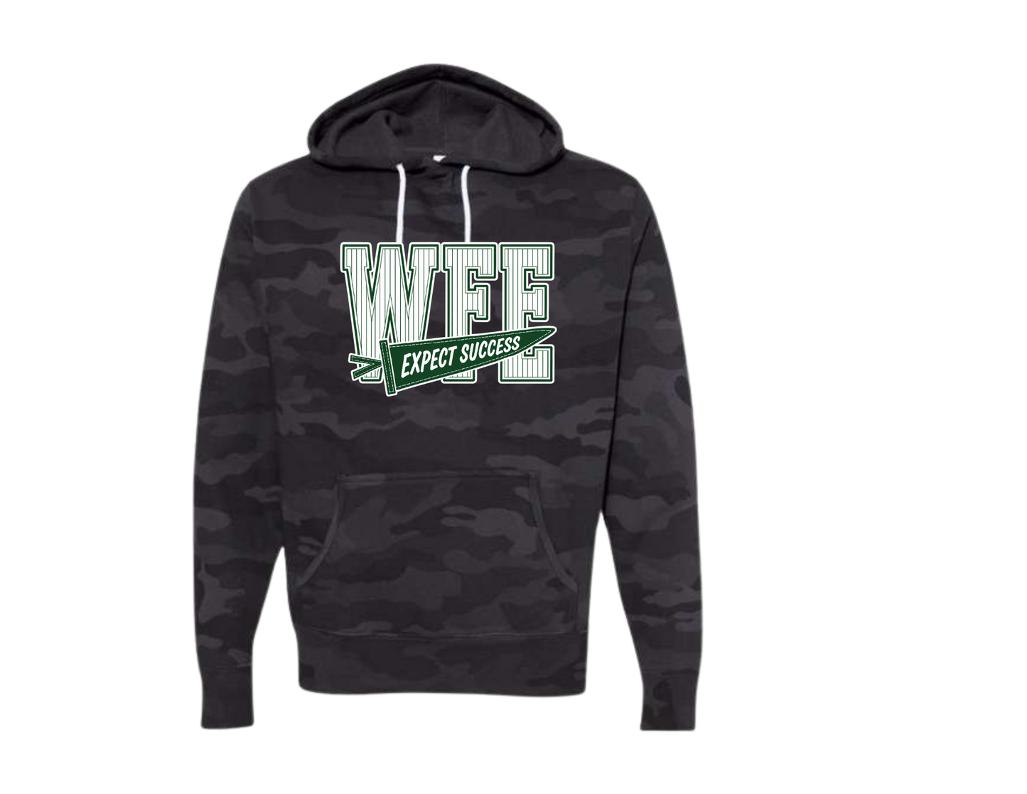 WEE Expect Success Camo Hoodie — Lightweight Pullover