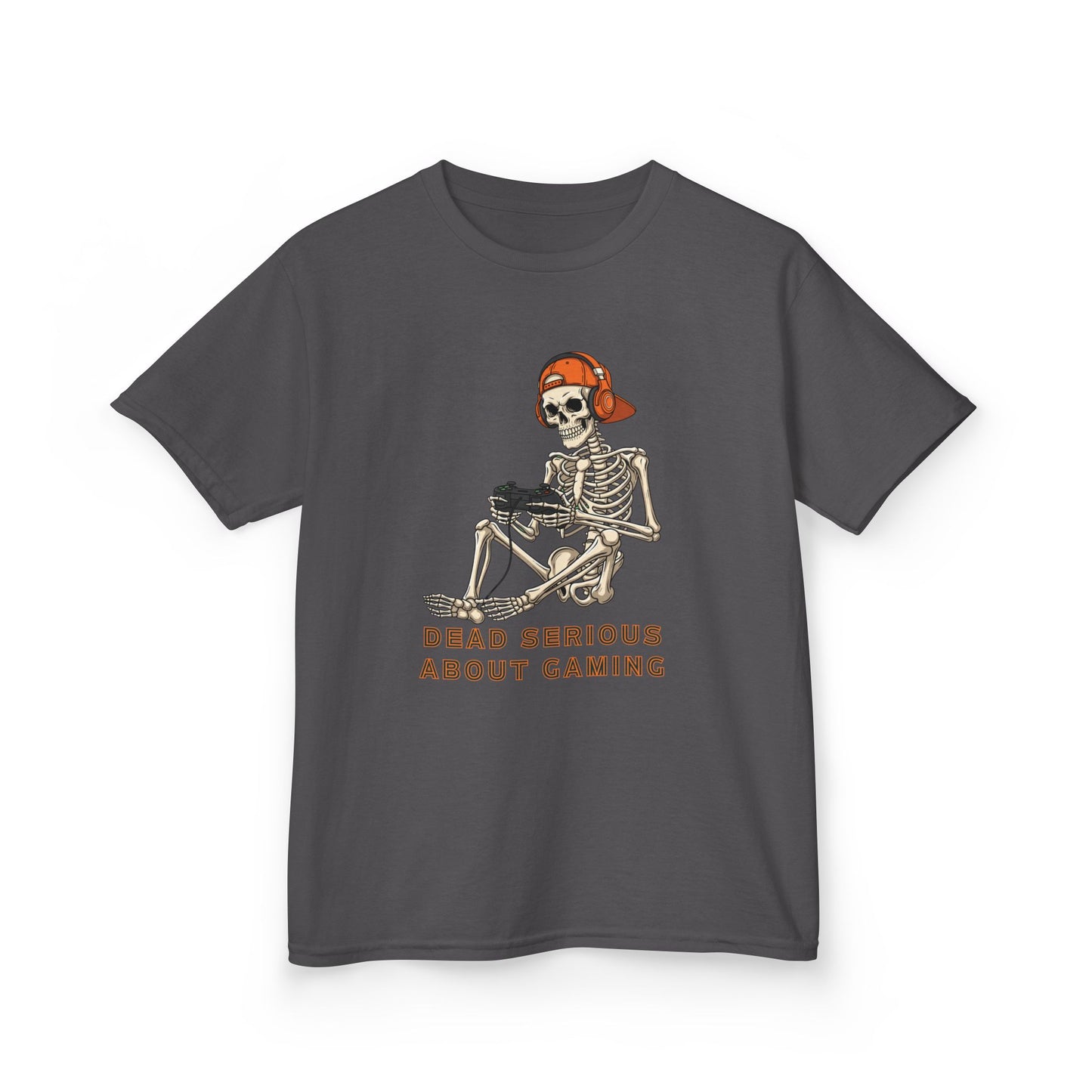 Skeleton Gaming Tee for Kids | Halloween Youth T-Shirt
