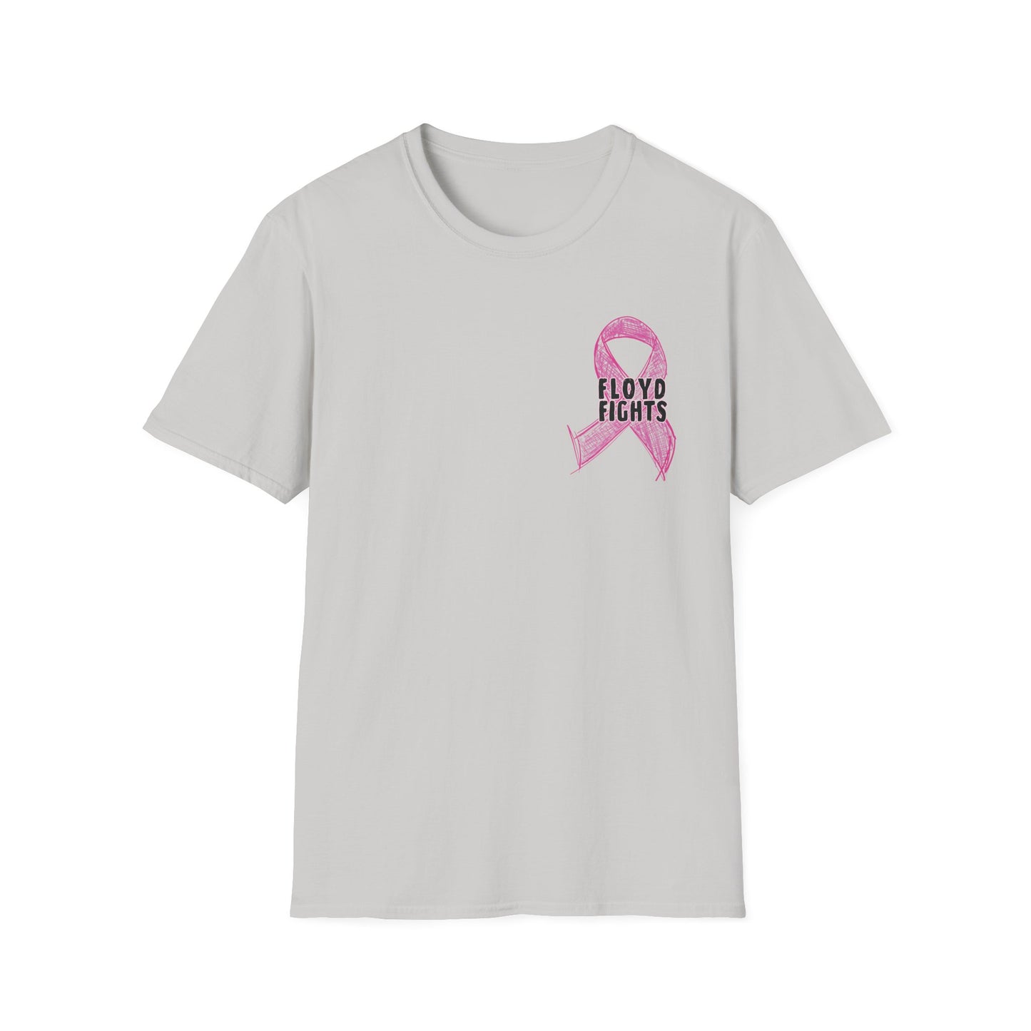 FLOYD FIGHTS Ribbon Breast Cancer Awareness T-Shirt | Softstyle Tee