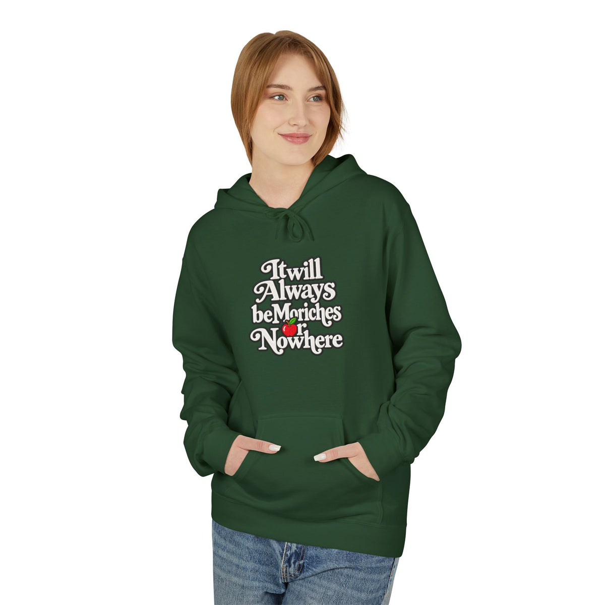 "MES or Nowhere" w/ apple- Moriches Hoodie