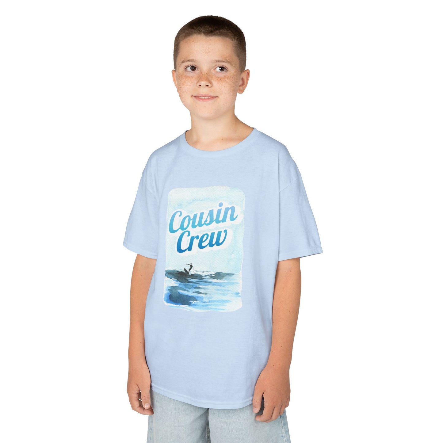Cool Cousin Crew Kids Tee - Summer Fun, Family Gatherings, Beach Days, Mini Collection