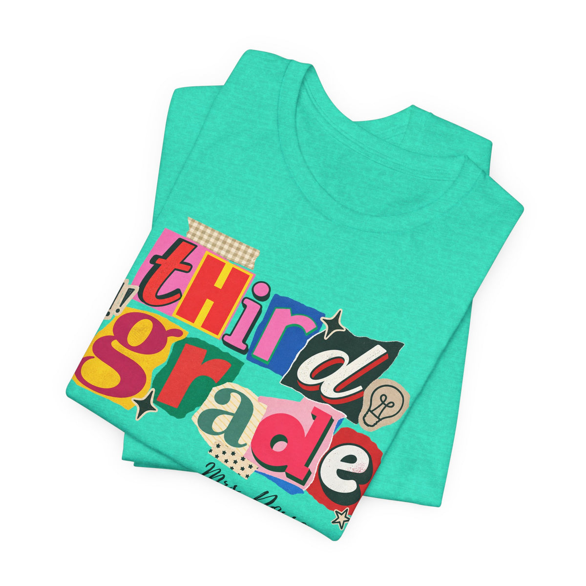 Dorsa- Third Grade Teacher T-Shirt – Personalized